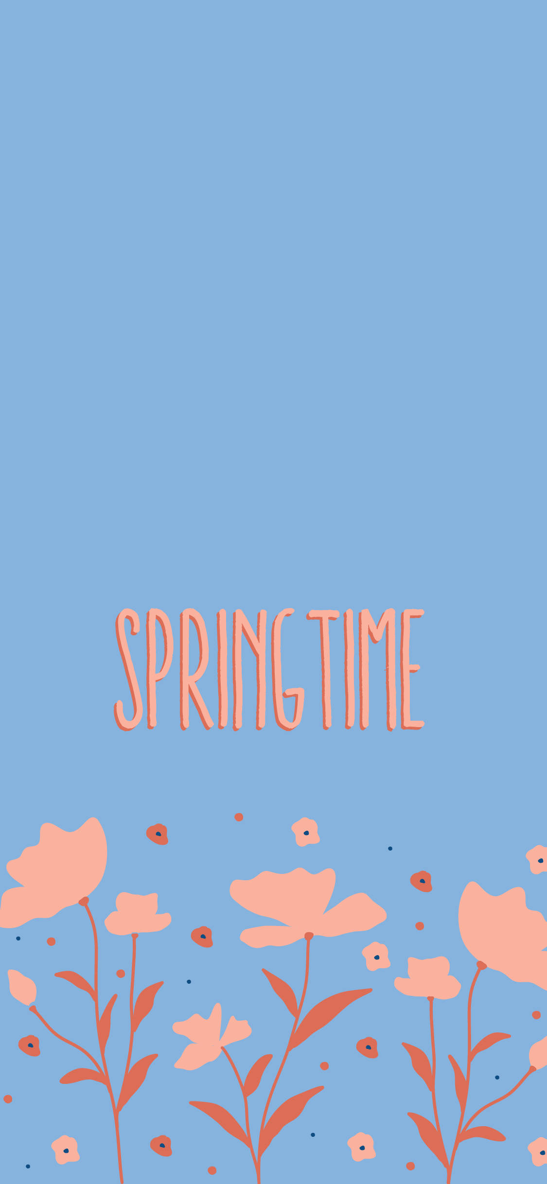 Lente iPhone Ligblou Muurpapier