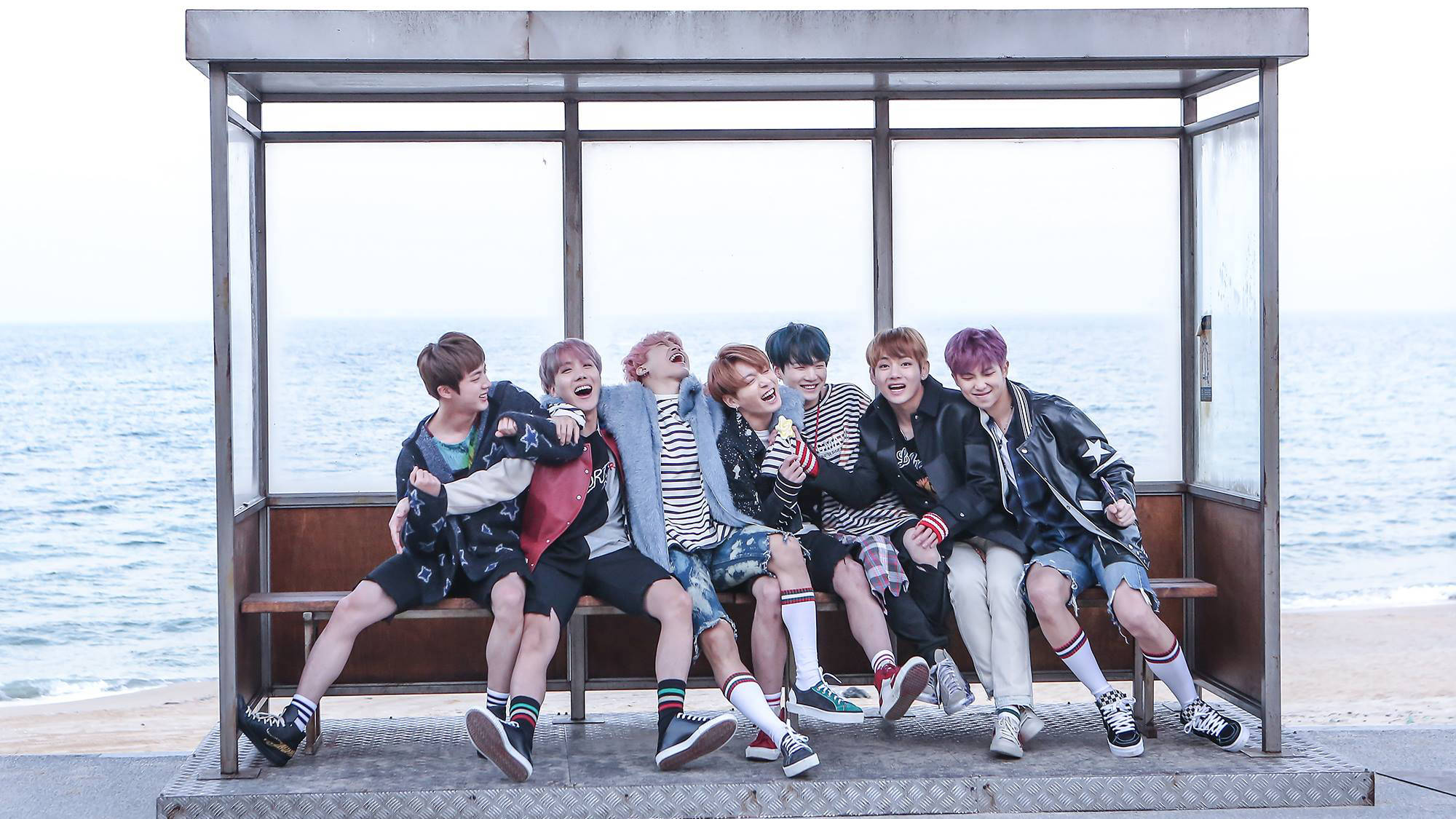 Lentedag Teaser Koel BTS Skootrekenaar Muurpapier