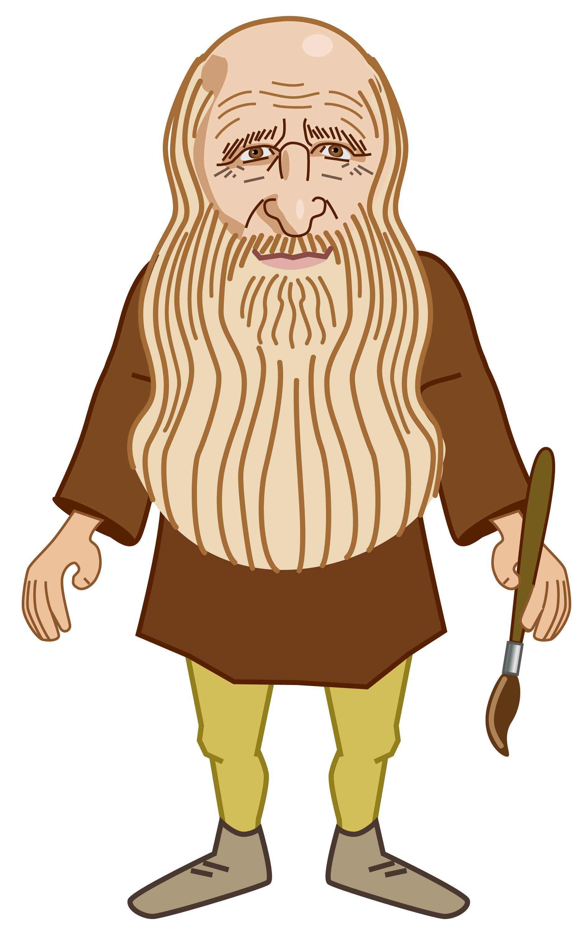 Leonardo Da Vinci Digitale Kuns Muurpapier