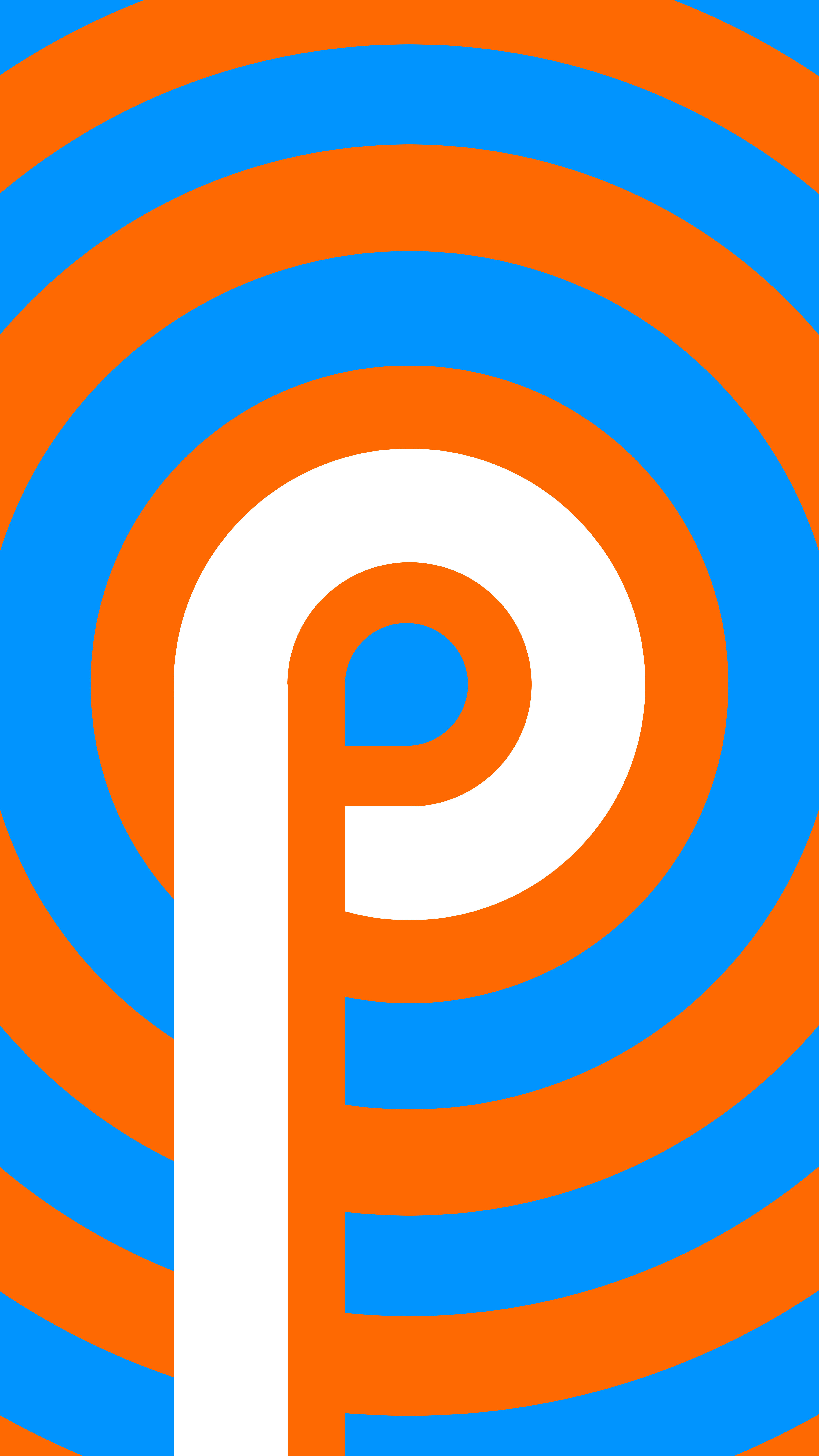 Letter P Sirkels Muurpapier