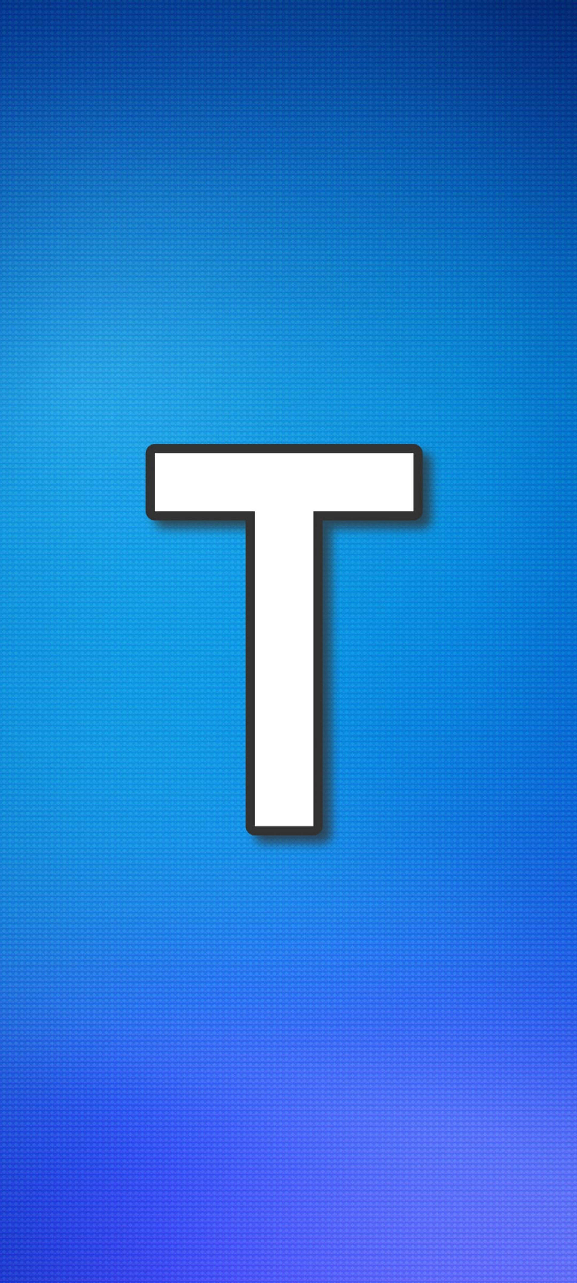 Letter T Roosterpatroon Muurpapier