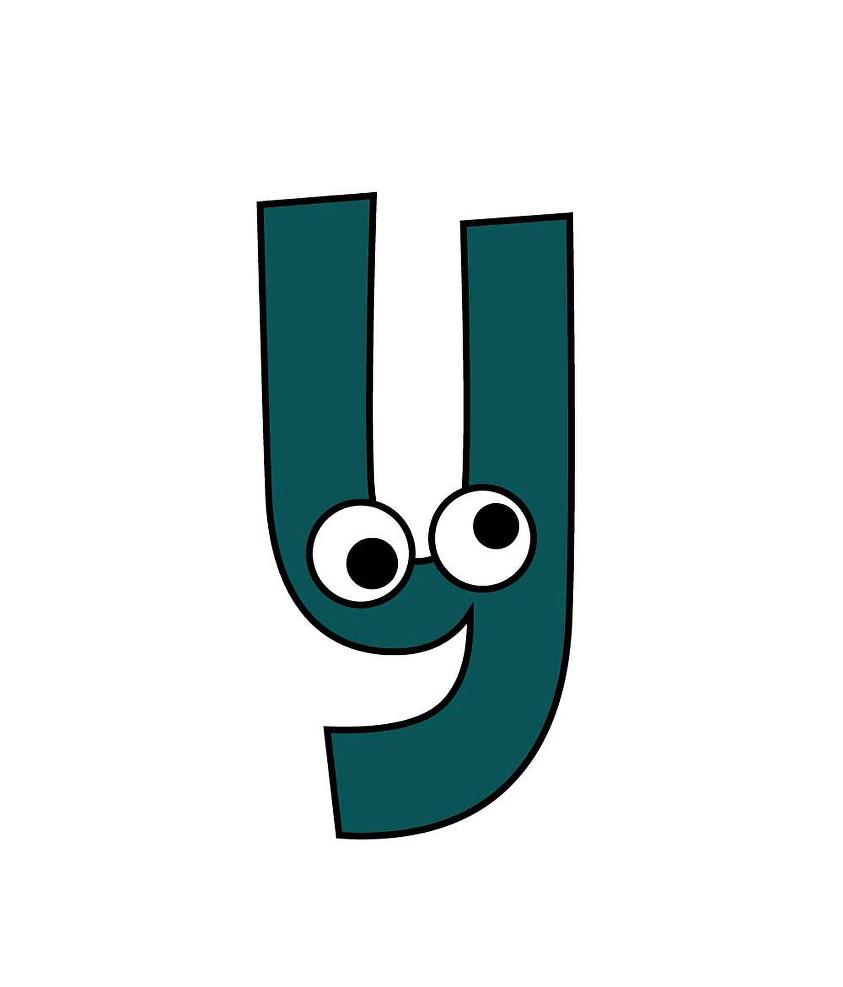 Letter Y oë Muurpapier