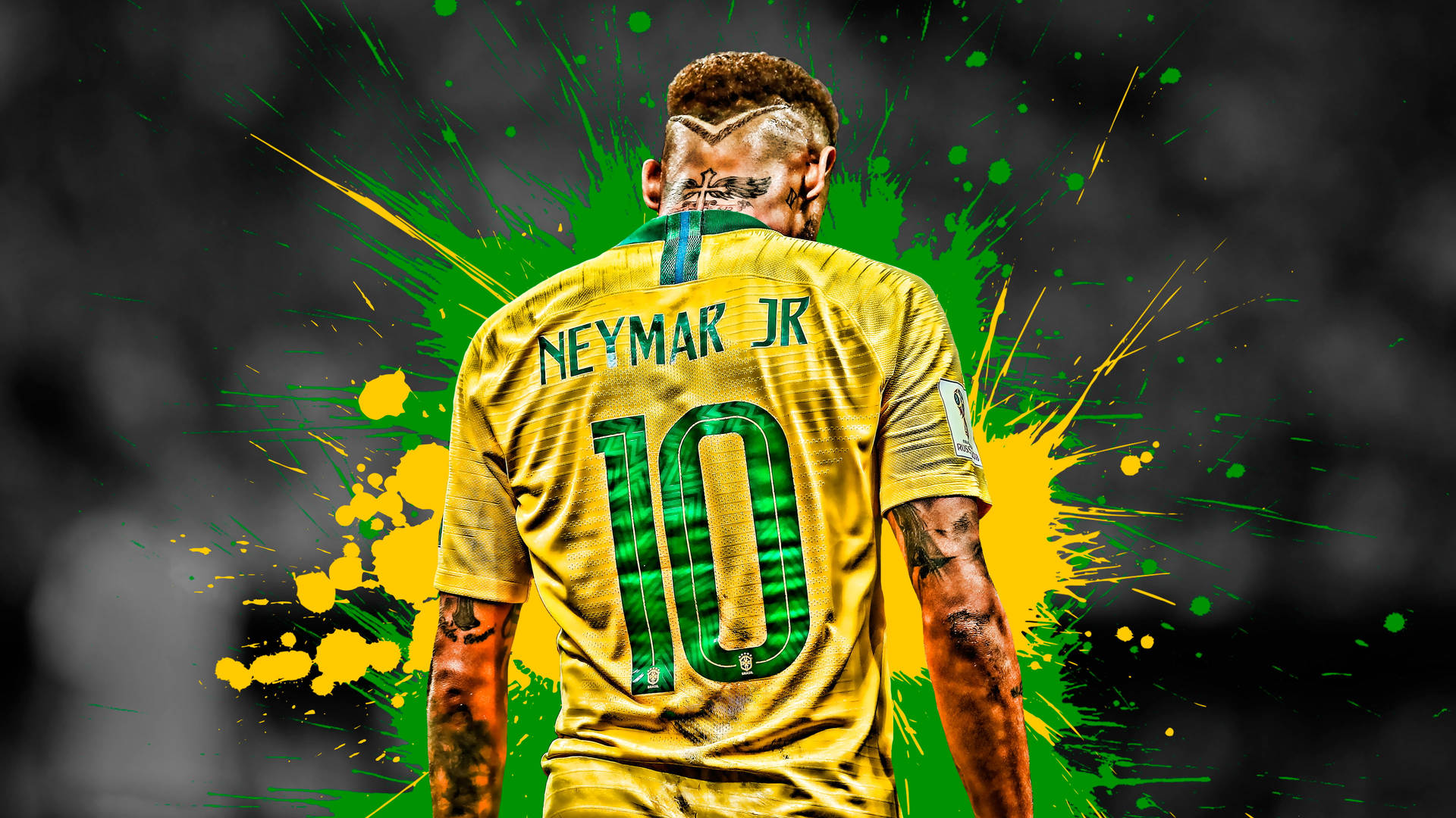 Neymar 4K Gespatte Verf