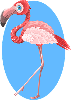 Lewendige Flaminkillustrasie Muurpapier