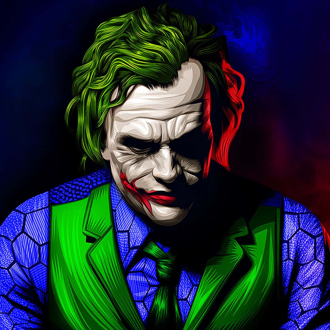 Lewendige Joker-kerfoto Muurpapier