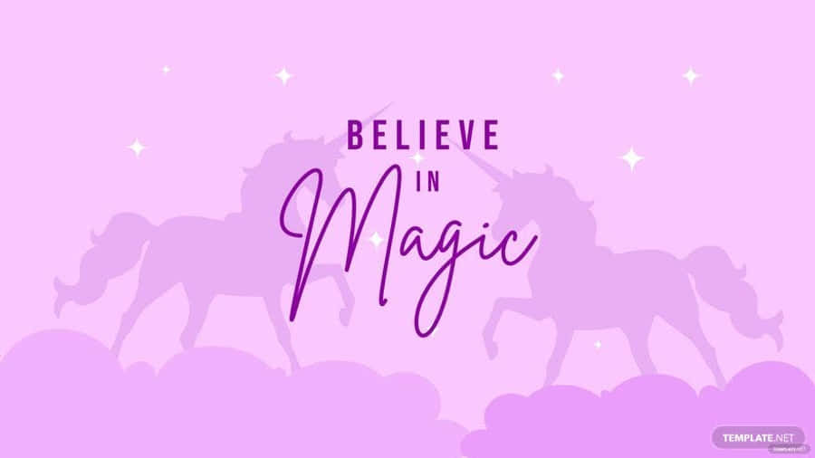 Lewendige Magiese Droom van 'n Eenhoorn 🦄 Muurpapier