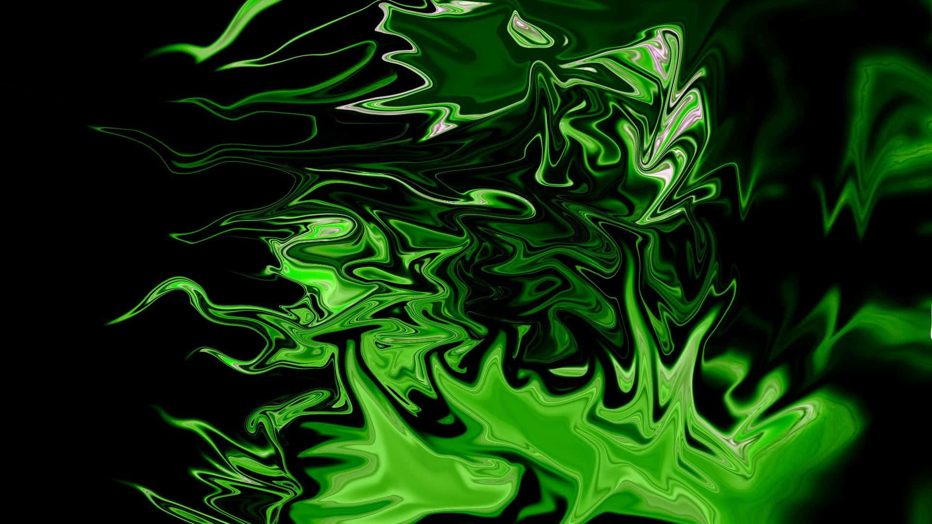 Lewendige Neon Groen Estetiese Agtergrond Muurpapier
