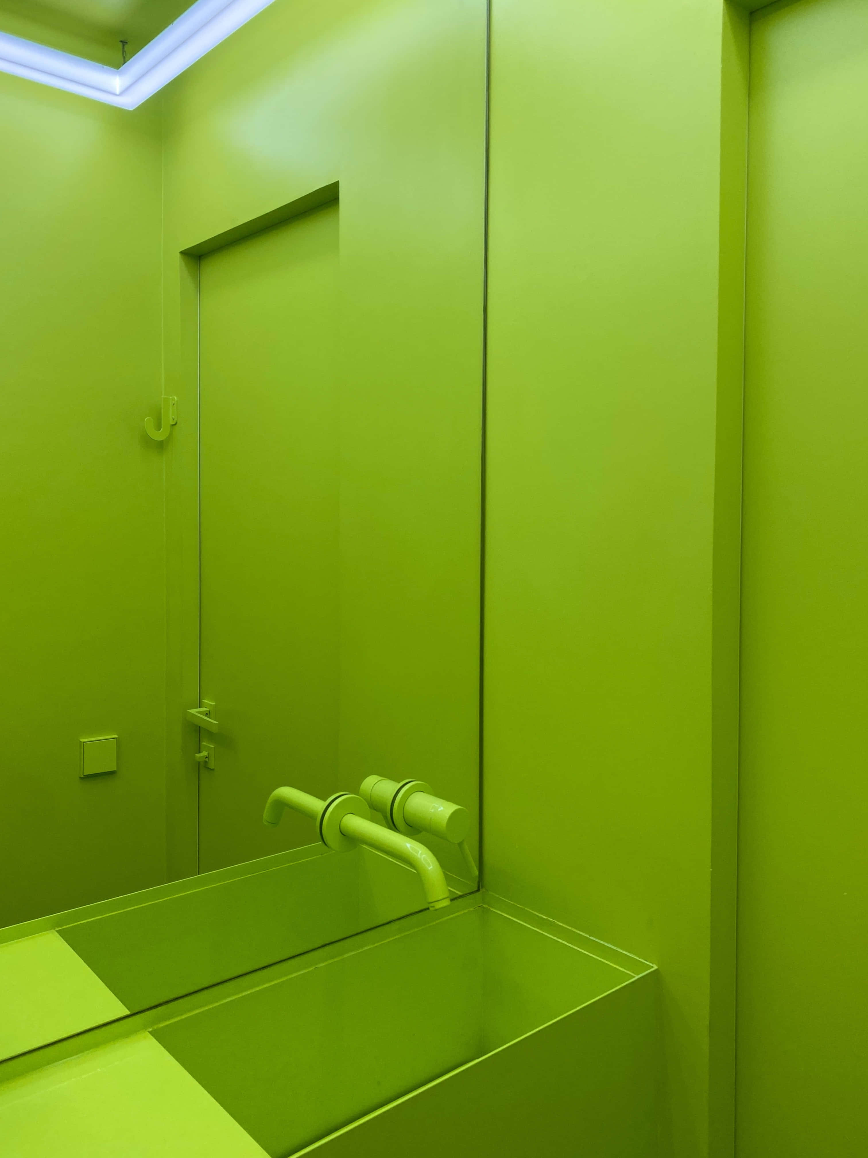 Lewendige Neon Groen Agtergrond Muurpapier