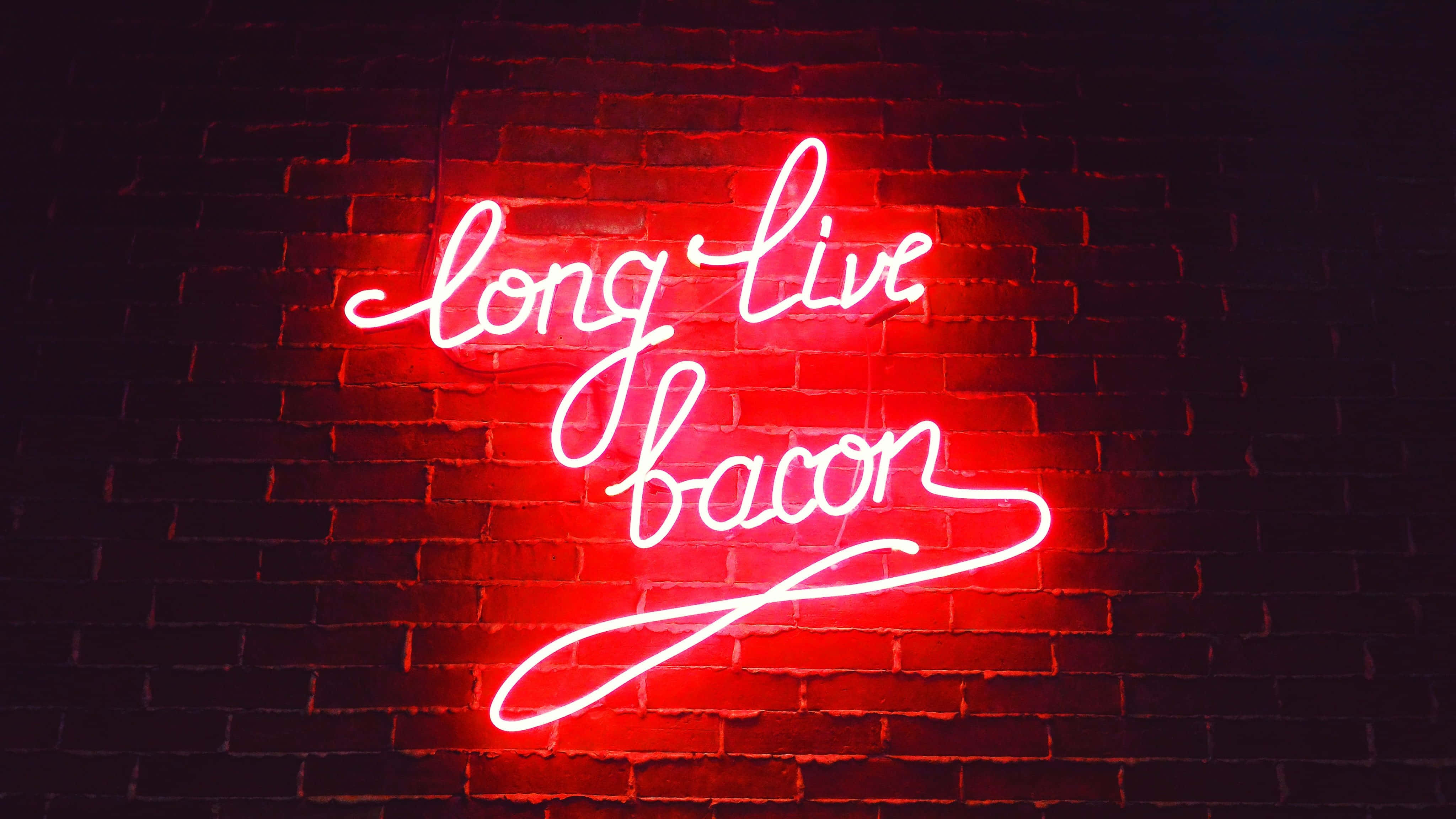 Lewendige Neon Rooi Agtergrond Muurpapier