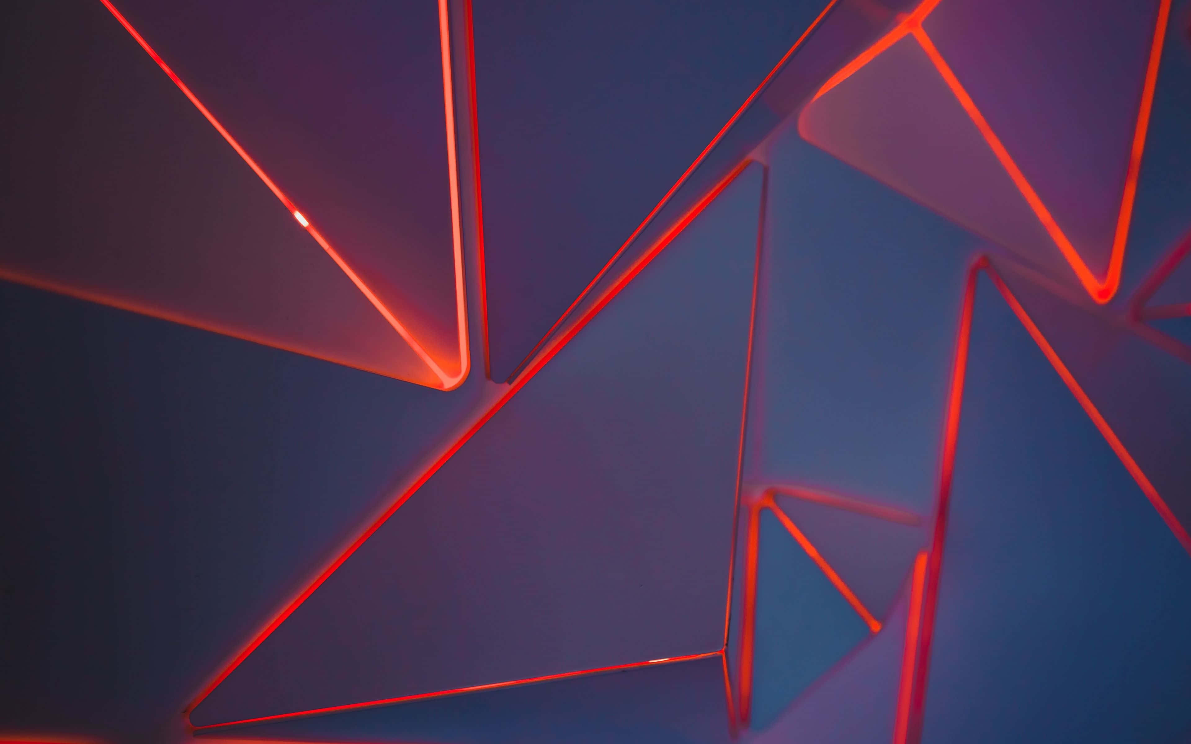 Lewendige Neon Rooi Agtergrond Muurpapier