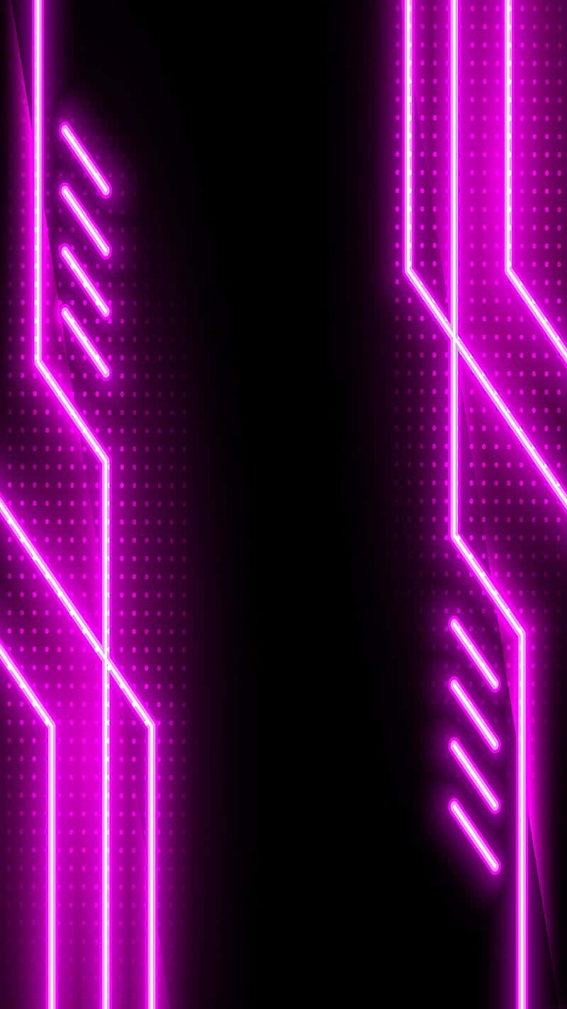 Lewendige Neonpers Muurpapier