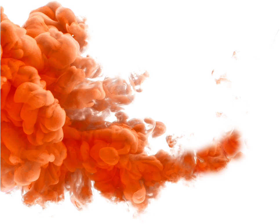 Lewendige Oranje Ink-ontploffing Muurpapier