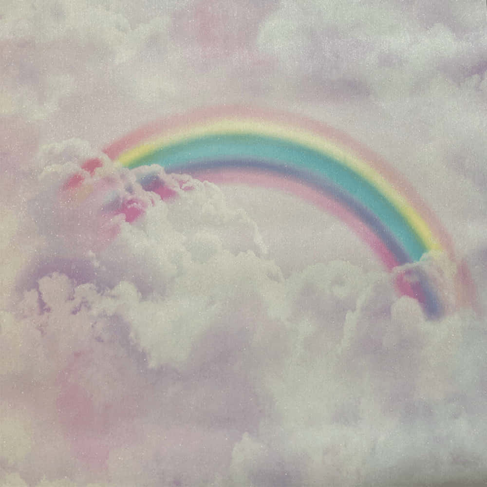 "Lewendige Pastel Reënboog" Muurpapier