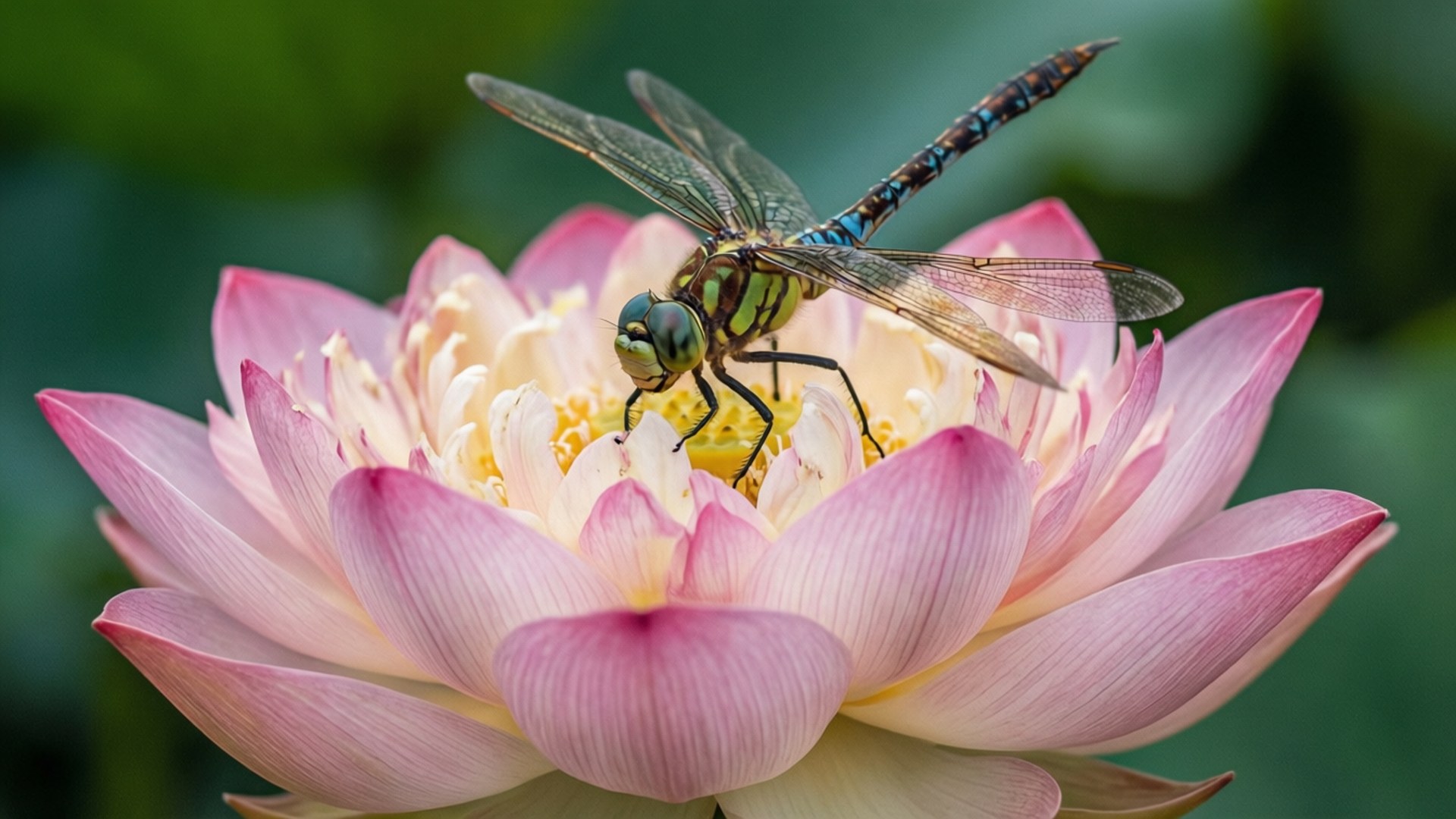Libel op Lotus Muurpapier