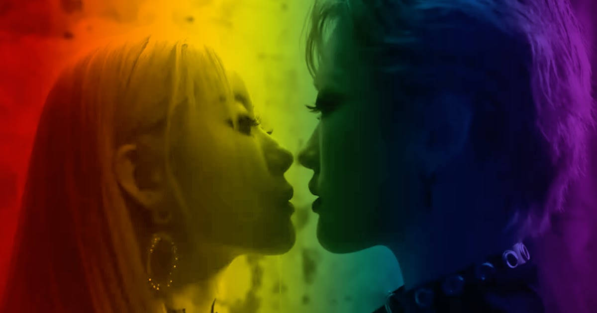 Liefde is Liefde Lesbiese Paar Muurpapier
