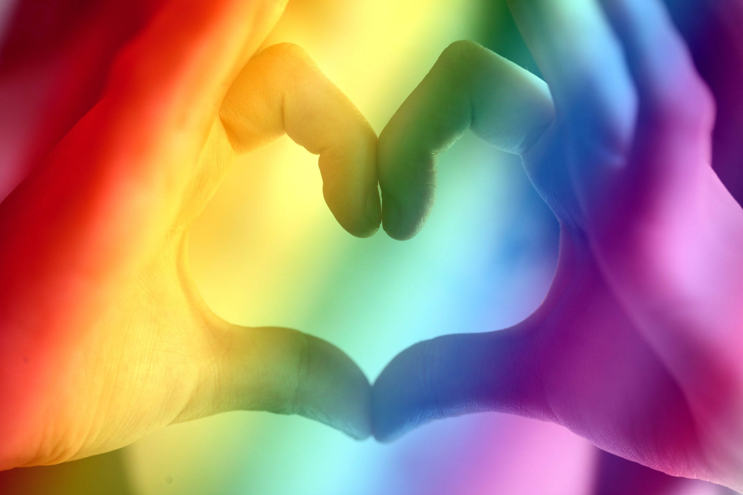 Liefde is Liefde Hart Handteken Muurpapier