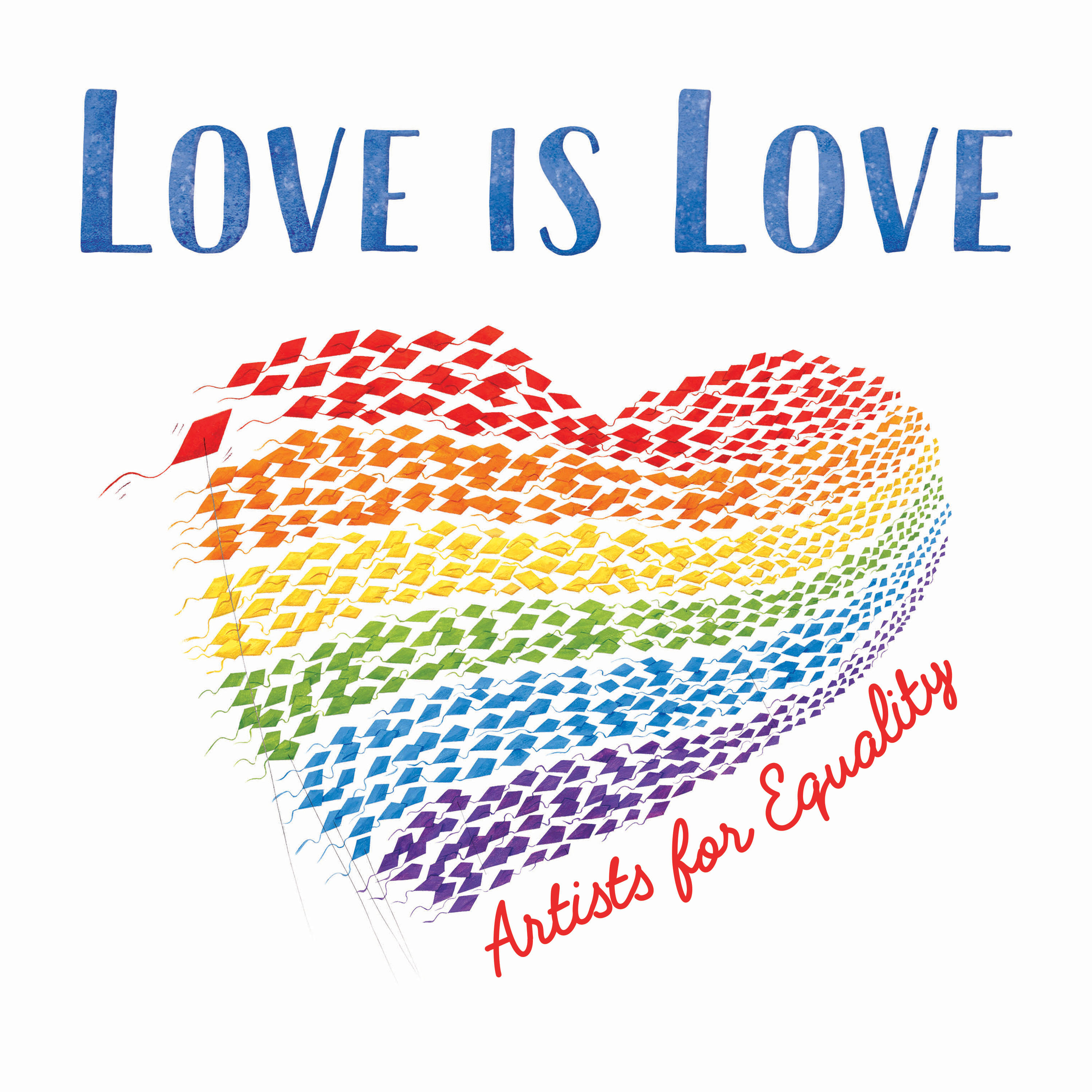 Liefde Is Liefde-kunswerk Muurpapier