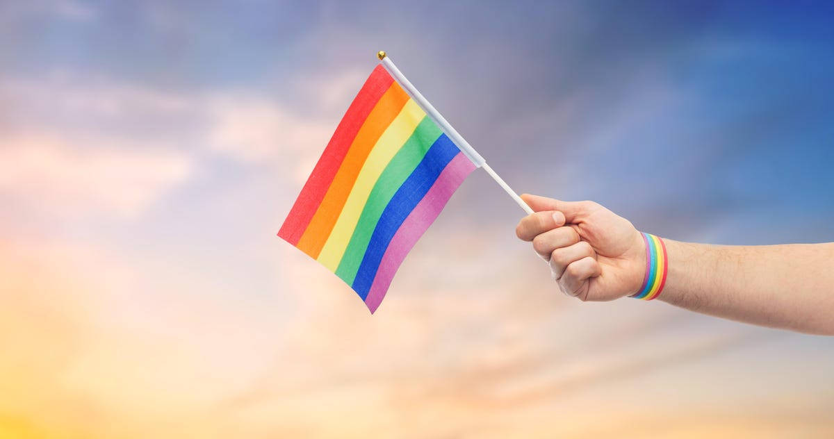 Liefde is Liefde Mini Pride-vlag Muurpapier