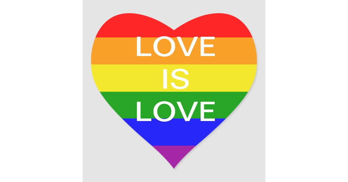 Liefde is Liefde in Pride-hart Muurpapier