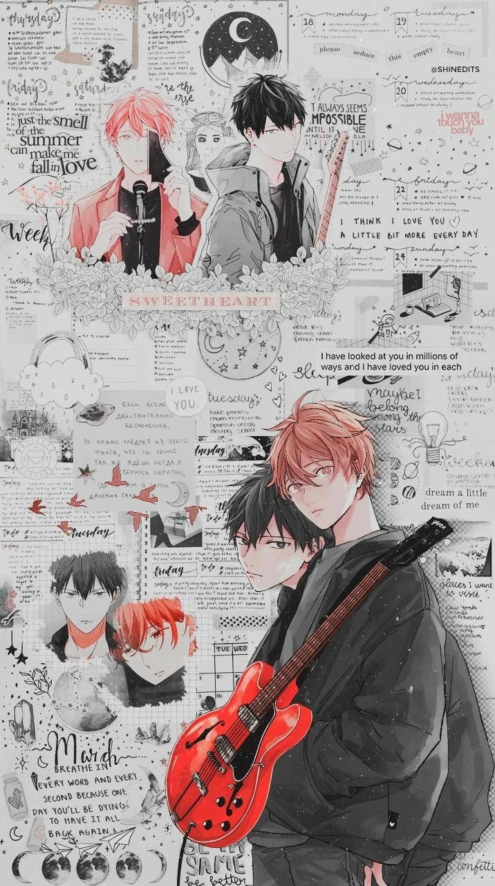 Lieflike Anime PFP Gegee Muurpapier