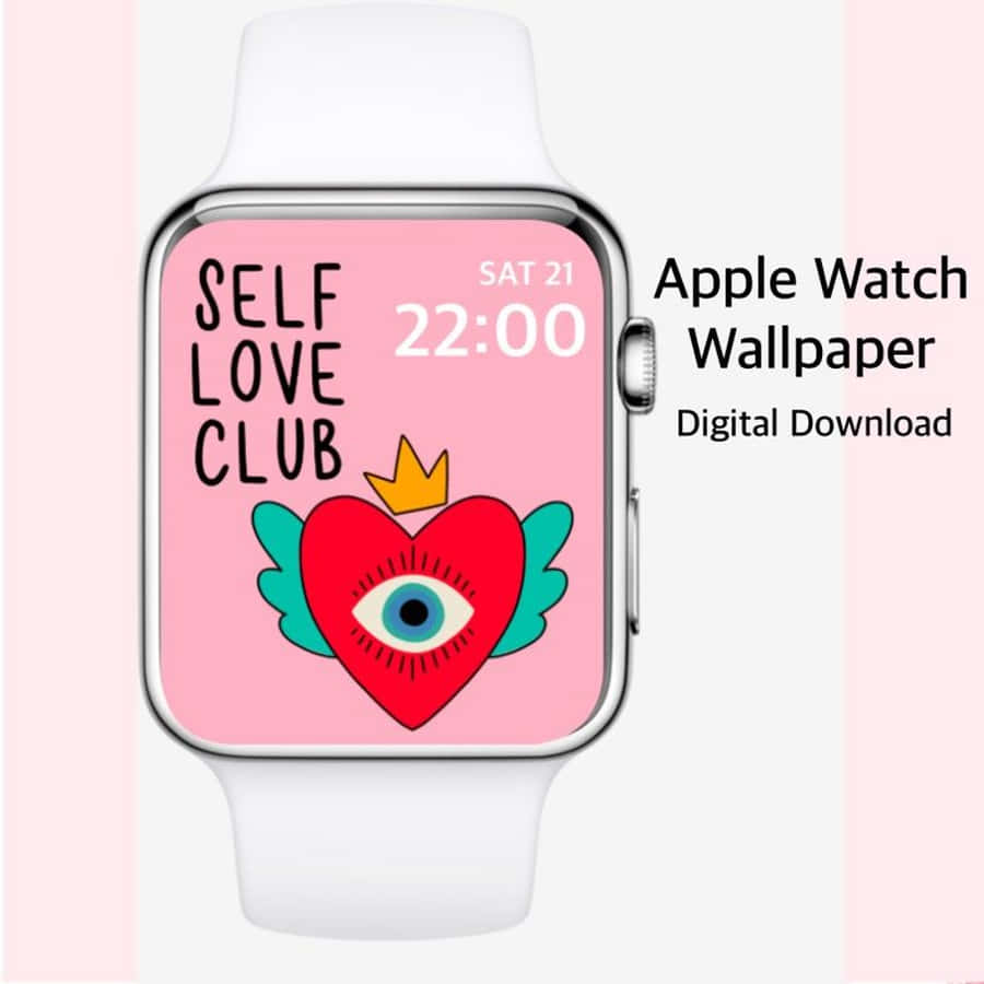 Lieflike Apple Watch-gesig Liefde Muurpapier