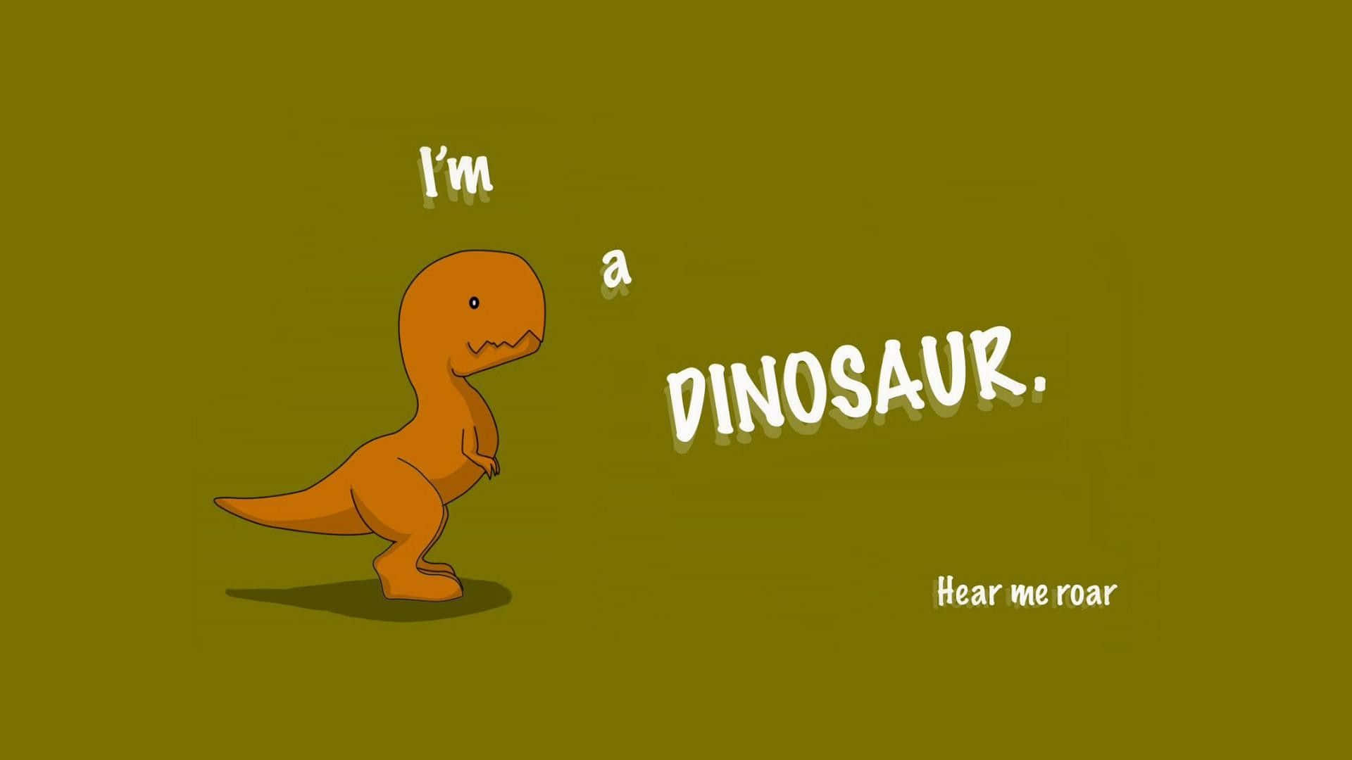 Lieflike Babou-dinosourus Verken die Wêreld Muurpapier