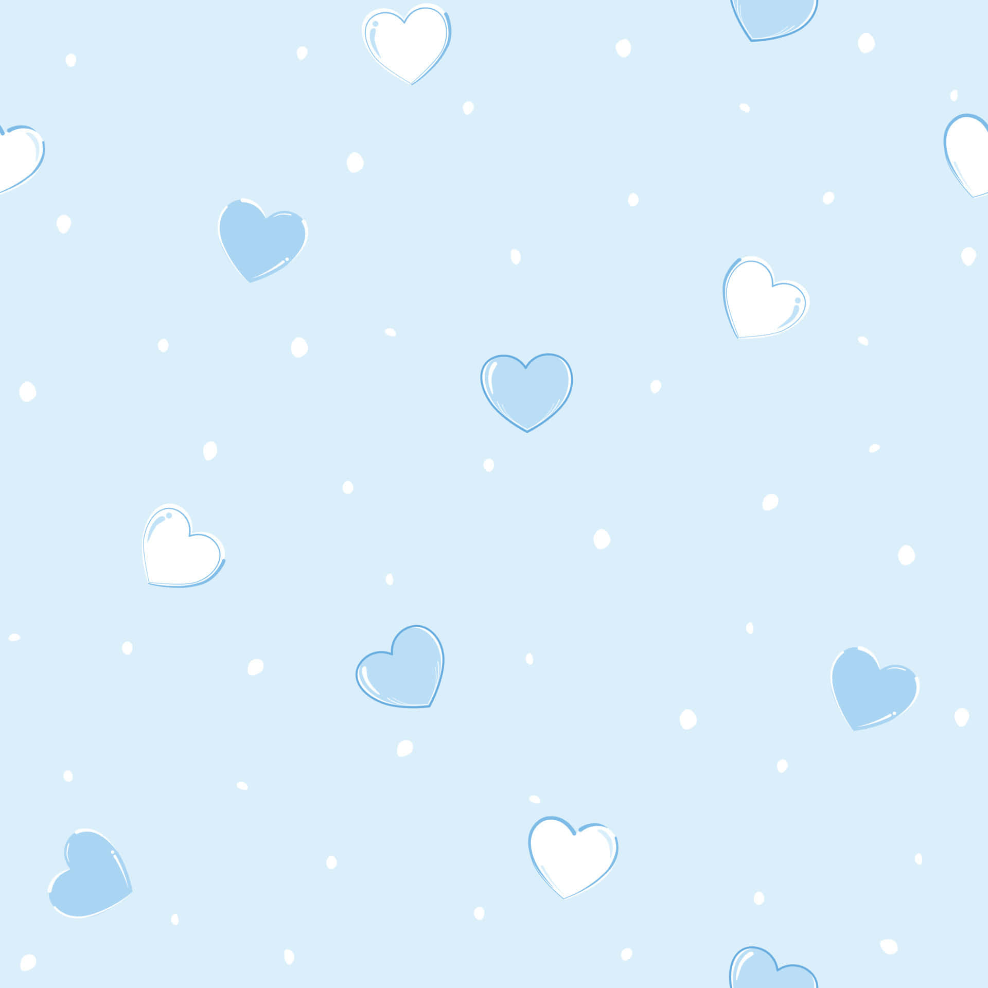 Lieflike Blou Abstrakte Agtergrond Muurpapier