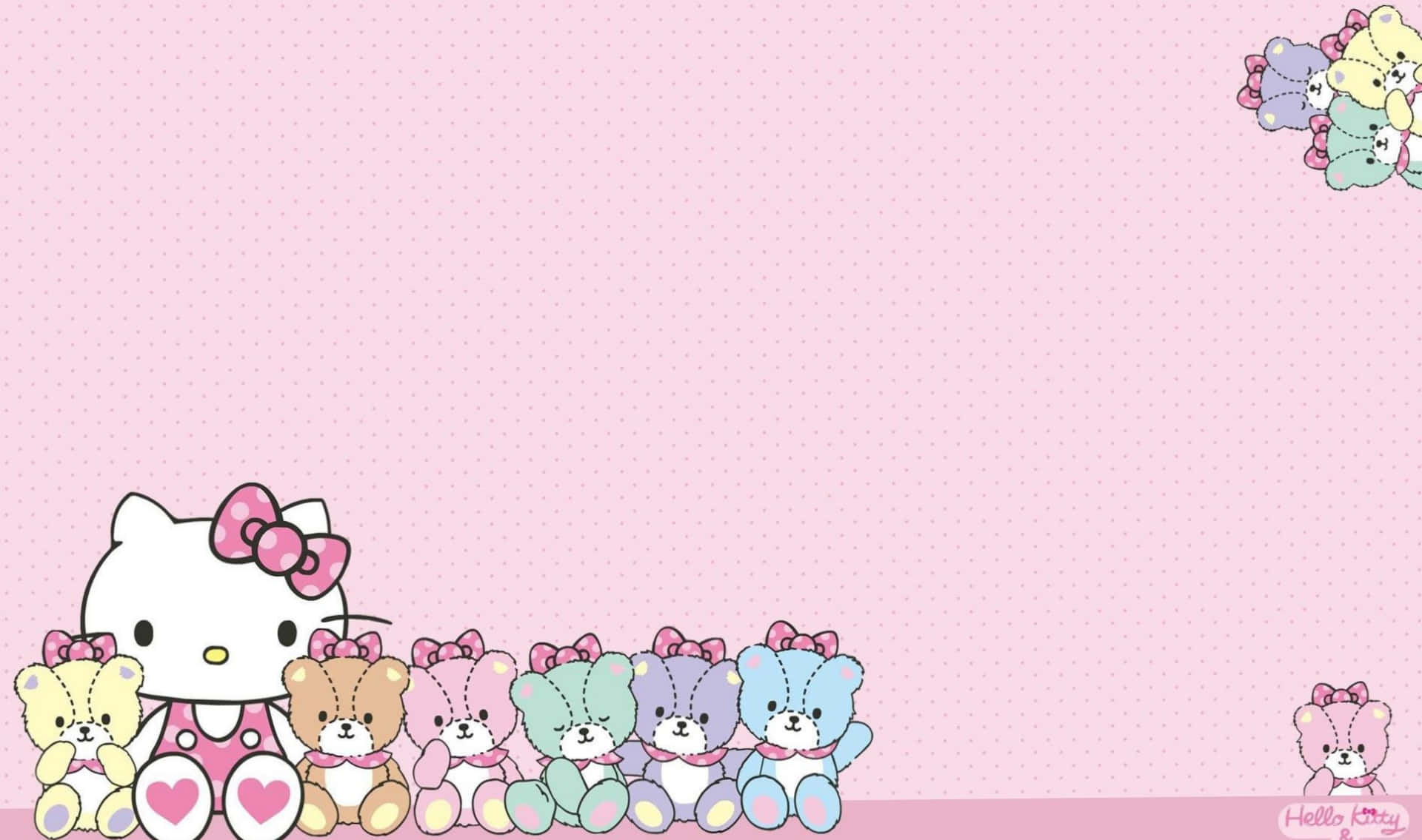 Hello Kitty Skootrekenaar — Sanrio GIF Muurpapier