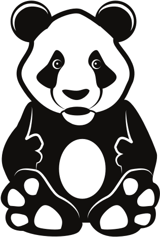 Lieflike Pandatékening Muurpapier