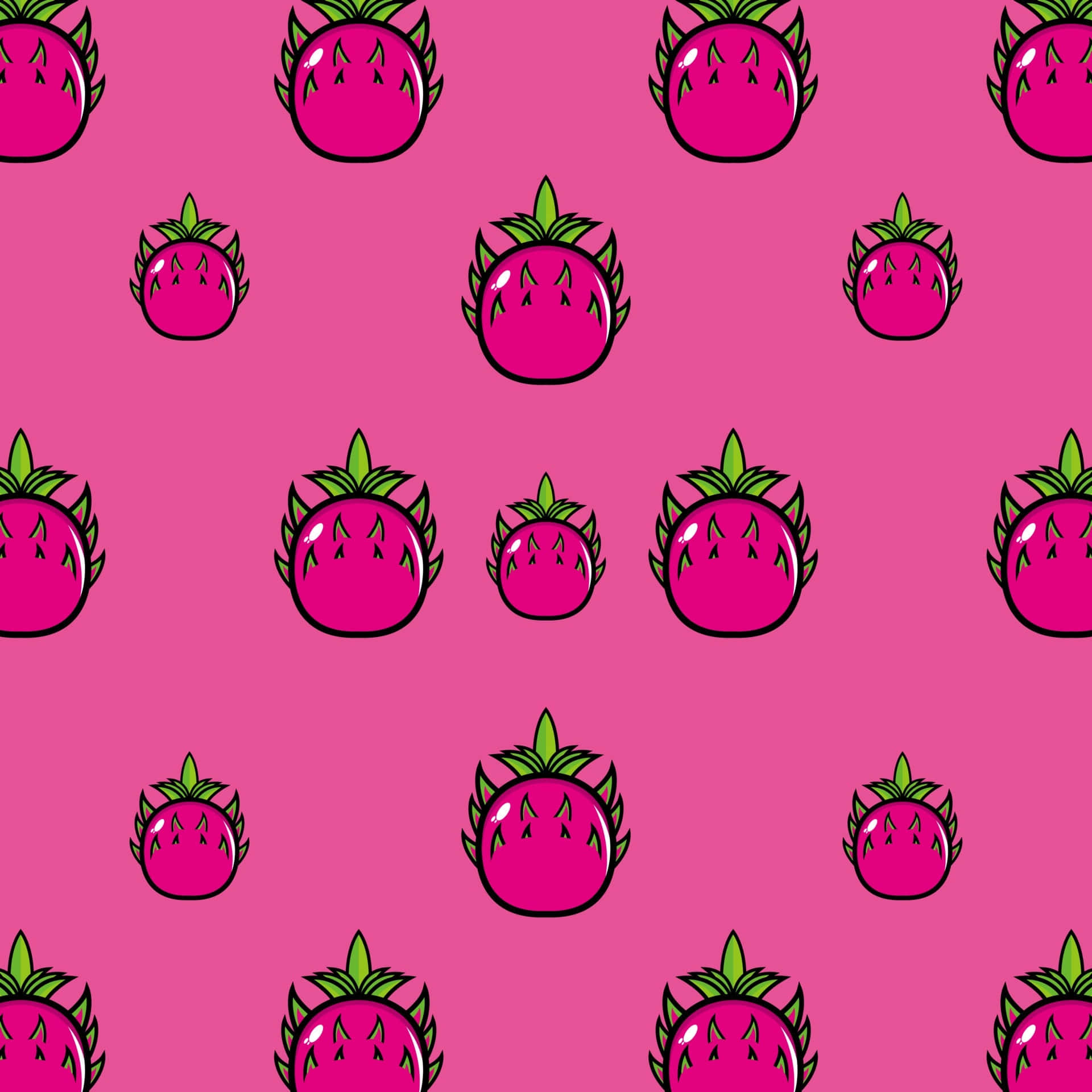 Lieflike Pienk Kawaii Agtergrond Muurpapier