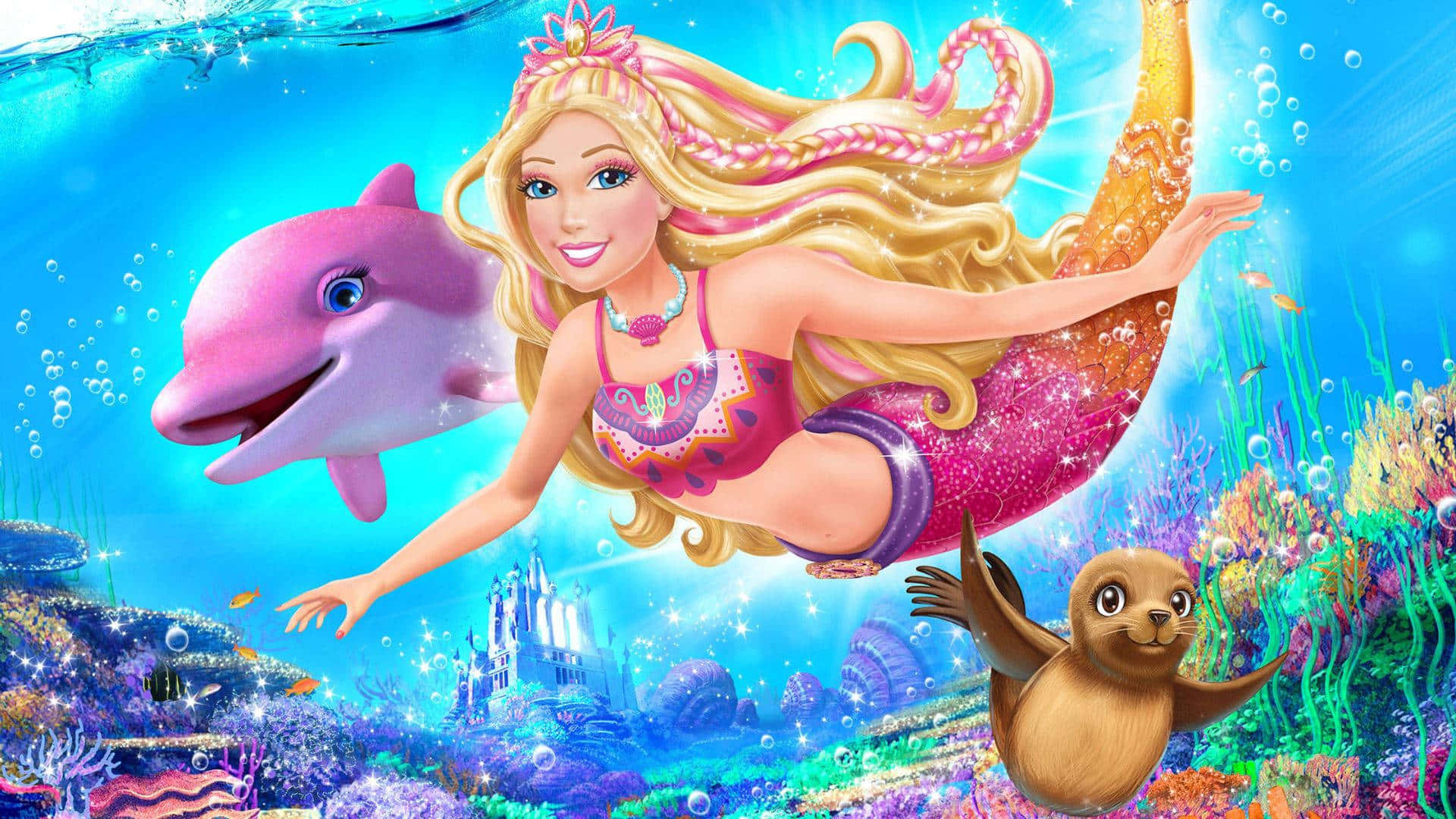 Lieflike Plakkaat Van Barbie In A Mermaid's Tale 2 Muurpapier