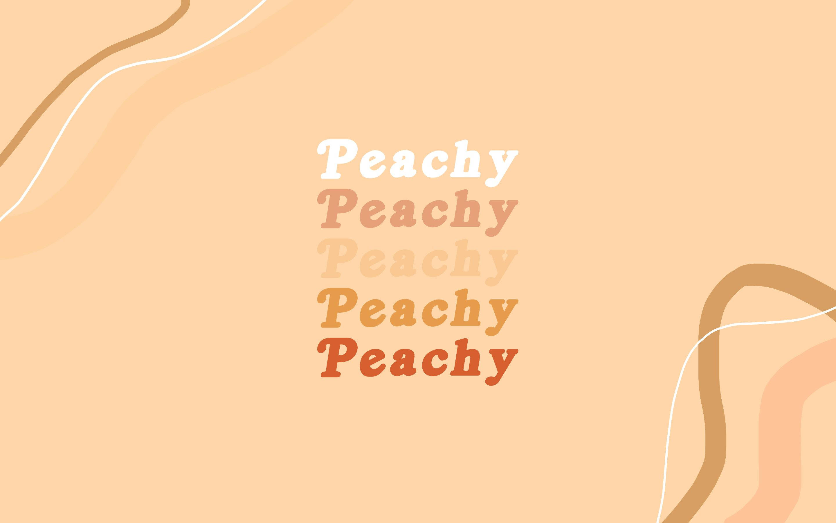 Ligbruin Estetiese Peachy Plakkaat Muurpapier