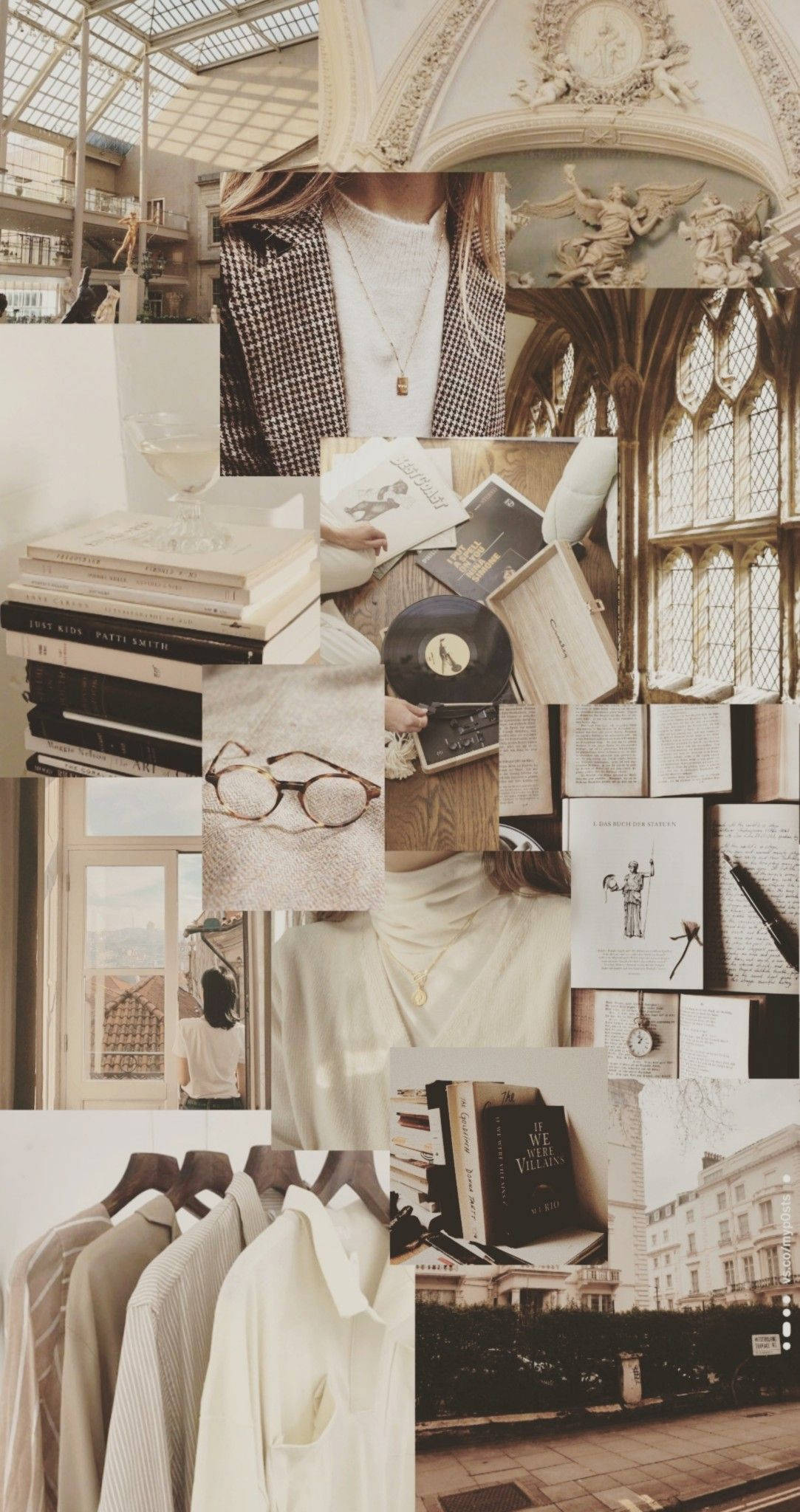 Liggies Akademie Estetiese Collage Muurpapier