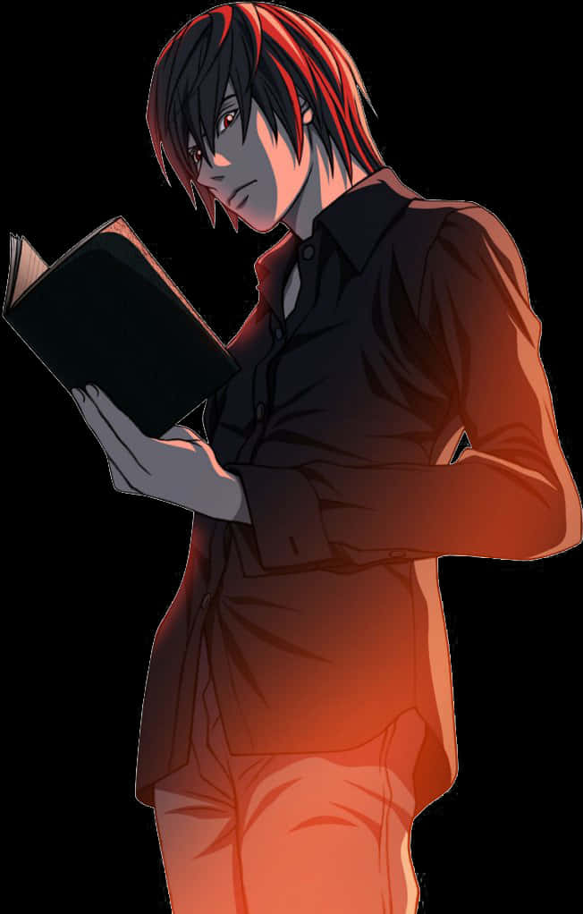 Light Yagami wat Death Note vashou — Oulik anime GIF Muurpapier