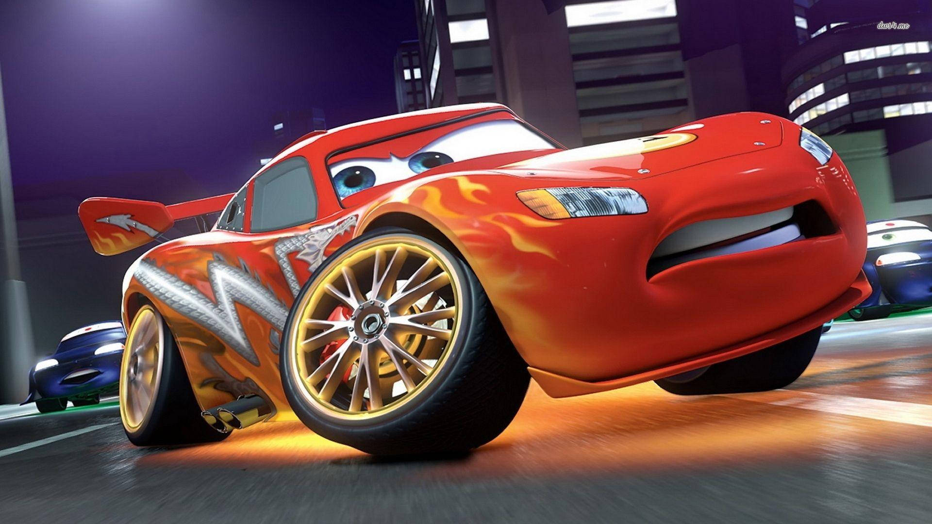 Lightning McQueen in hoë definisie Muurpapier