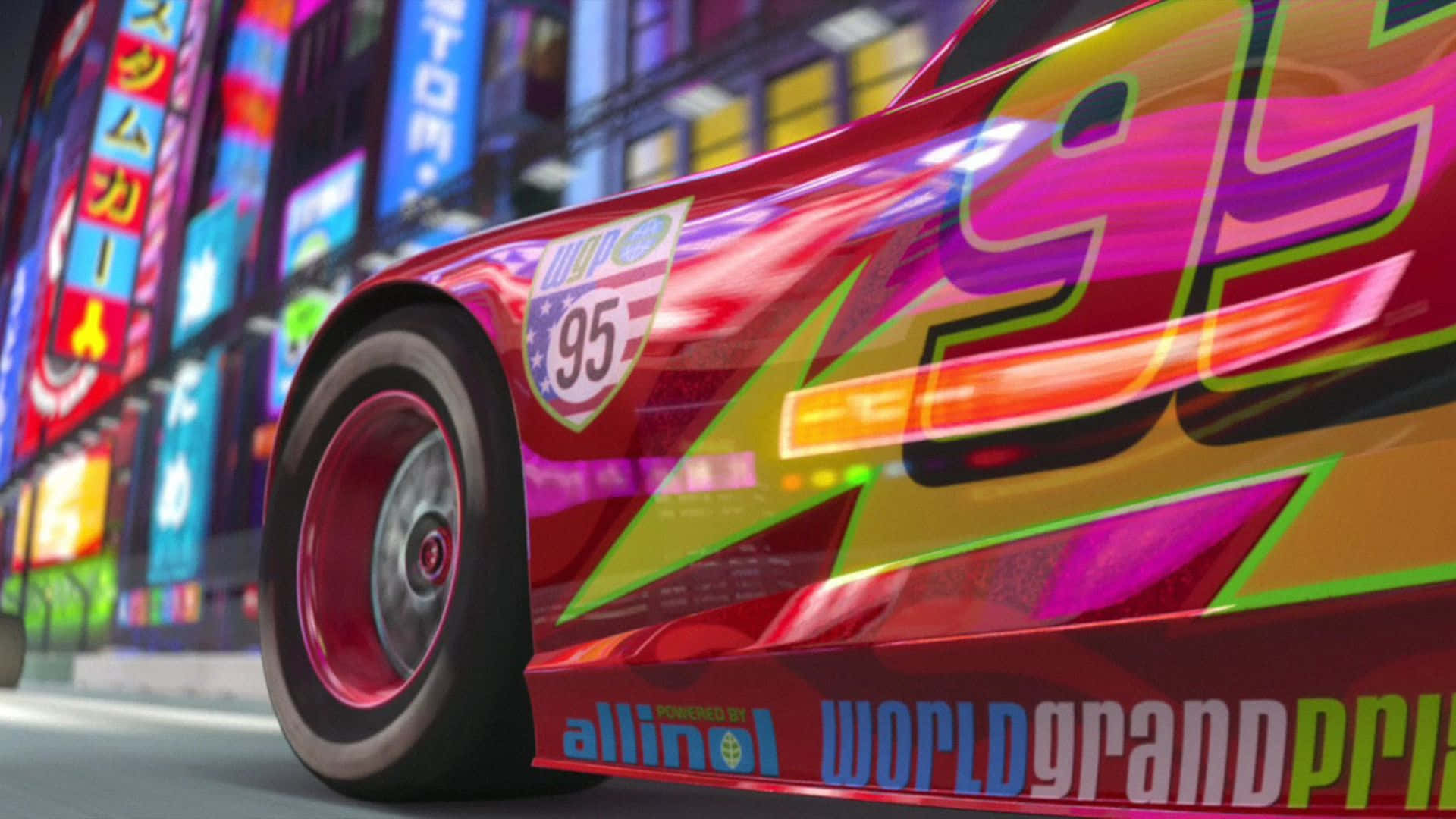 Lightning McQueen Maak Gereed vir 'n Opwindende Resies Muurpapier