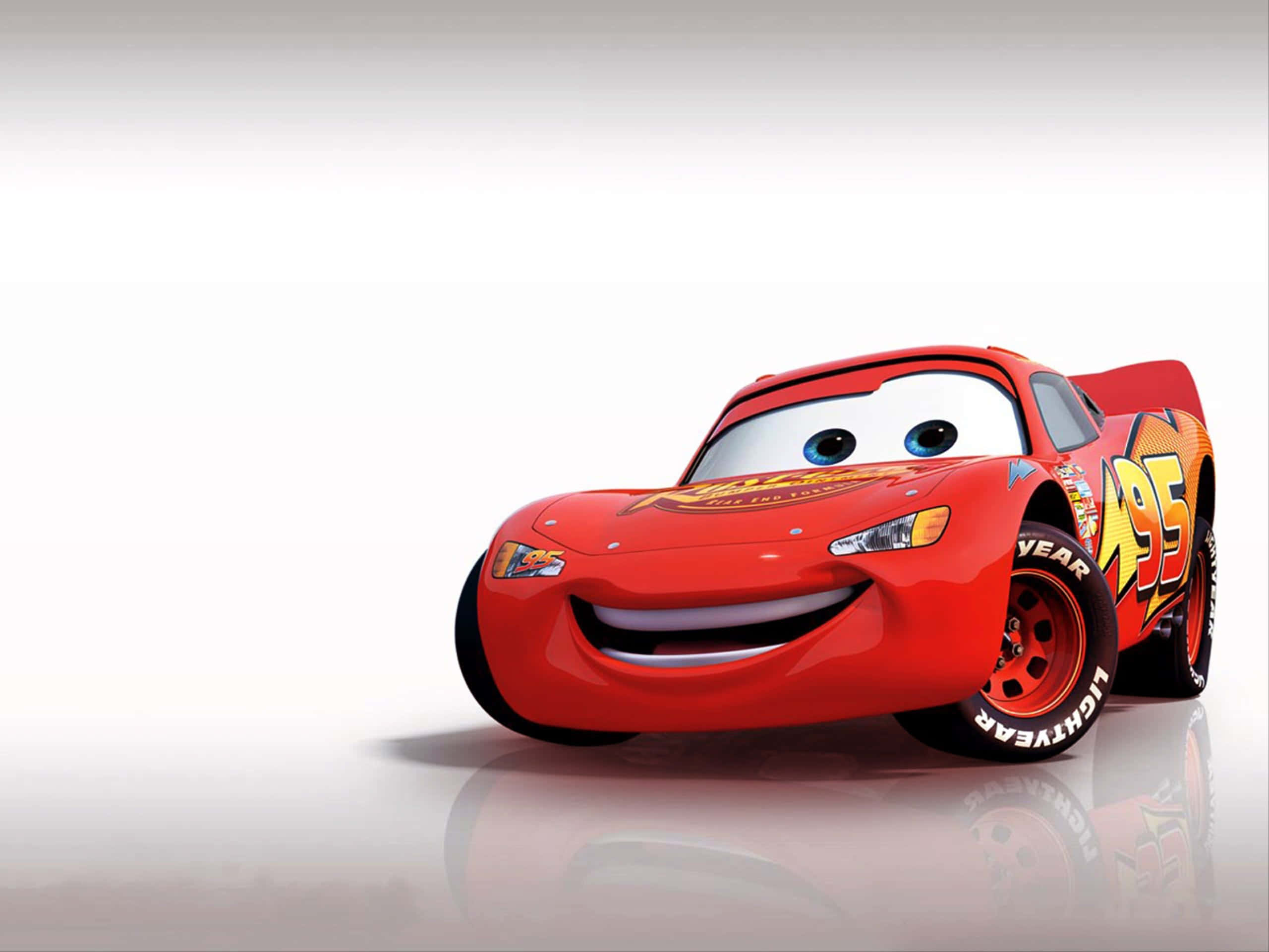 Lightning McQueen is gereed om die Piston Cup te wen! Muurpapier