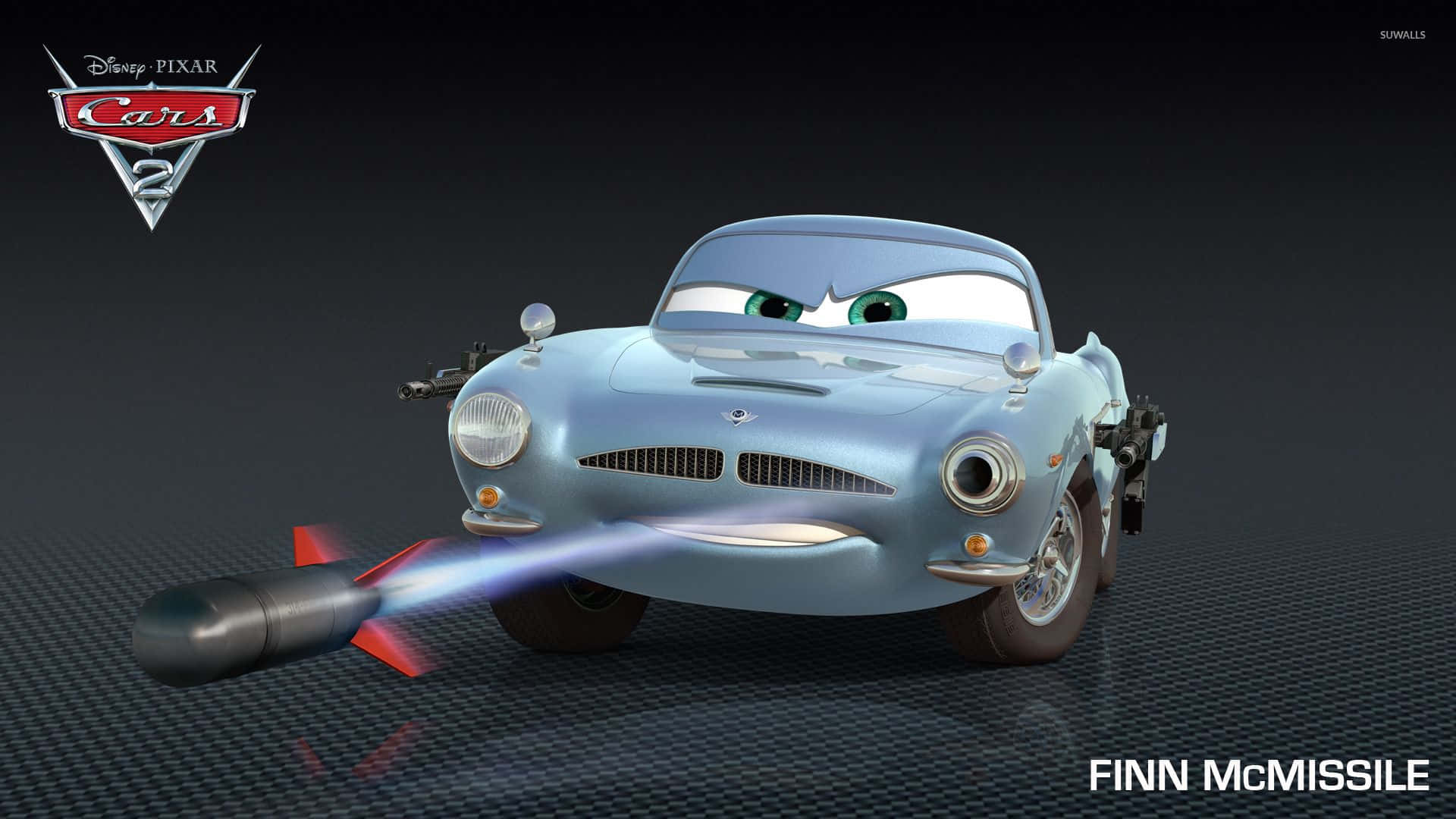 Lightning McQueen maak gereed vir Wêreld Grand Prix Muurpapier