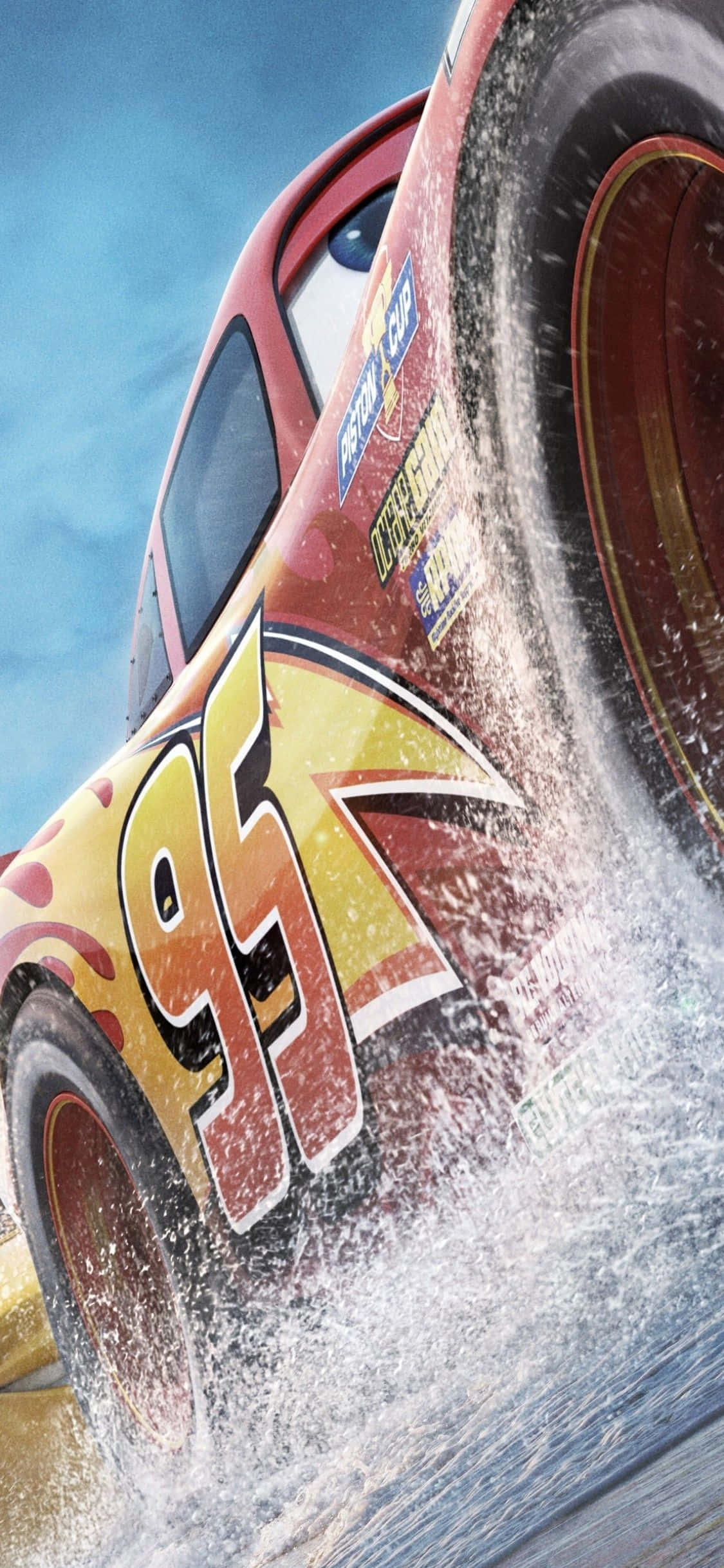 Lightning McQueen Stock Motor iPhone X Cars Agtergrond Muurpapier