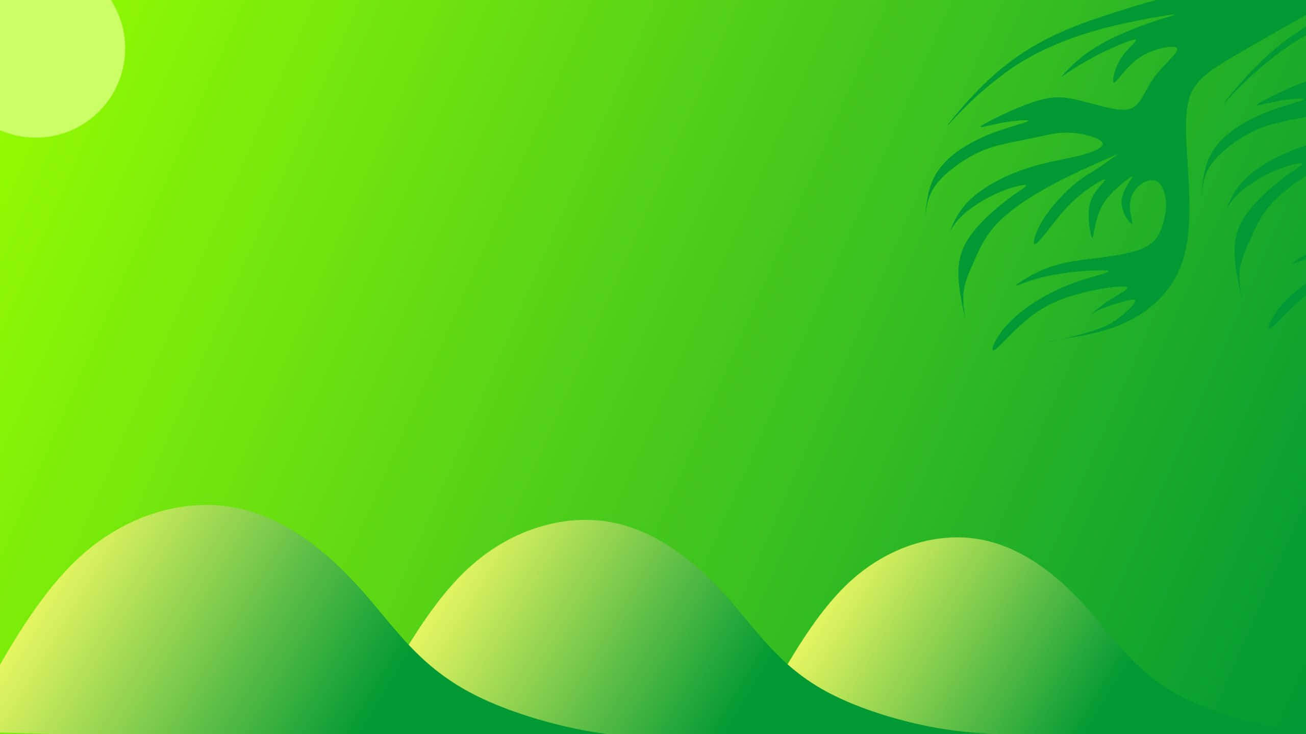Ligte Groen Heuwels Digitale Kuns Agtergrond Muurpapier