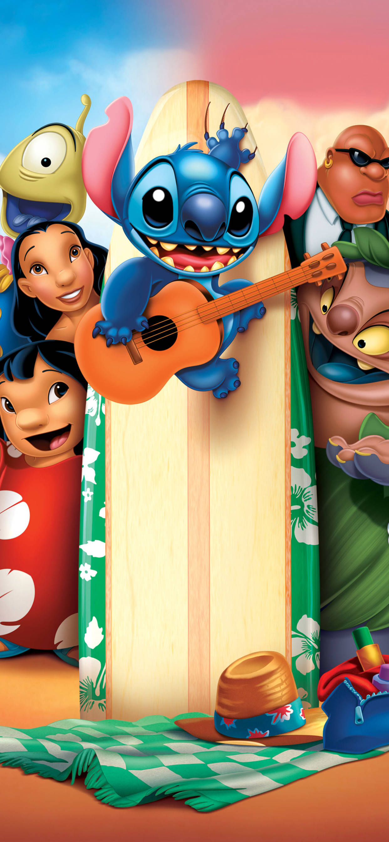 Lilo en Stitch Karakters Muurpapier
