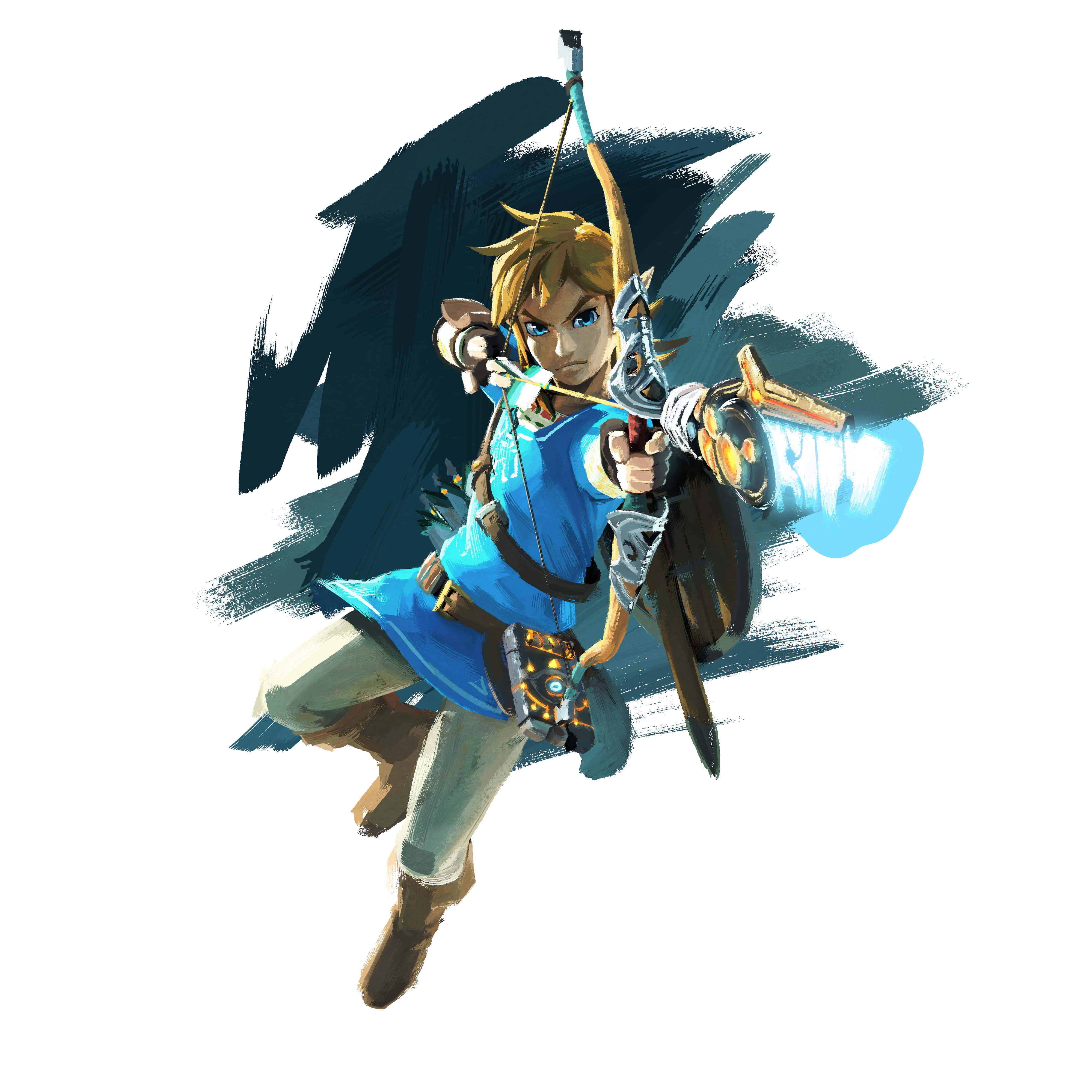 Link en Prinses Zelda veg met moed en krag Muurpapier