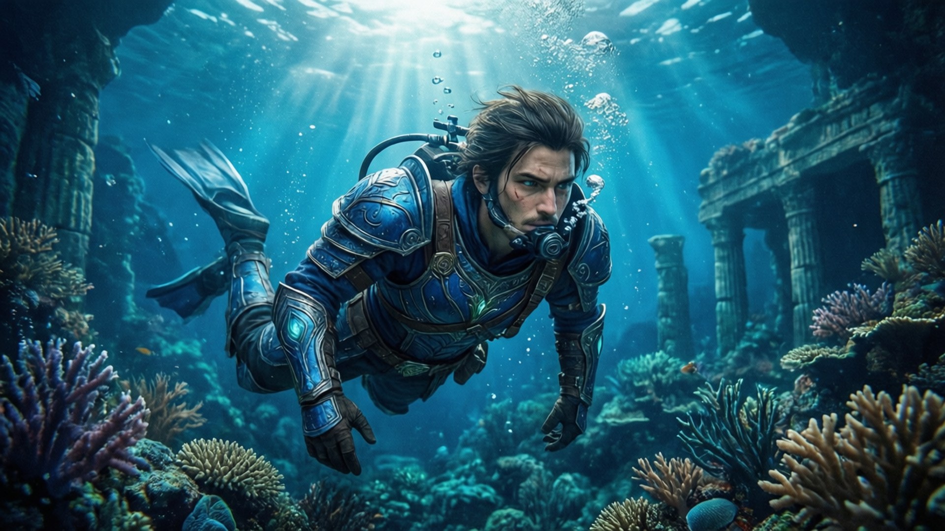 Link se Wateravontuur Muurpapier