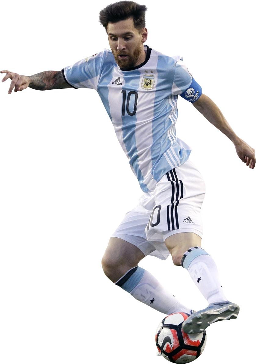 Lionel Messi Argentinië-uitrusting aksiefoto Muurpapier