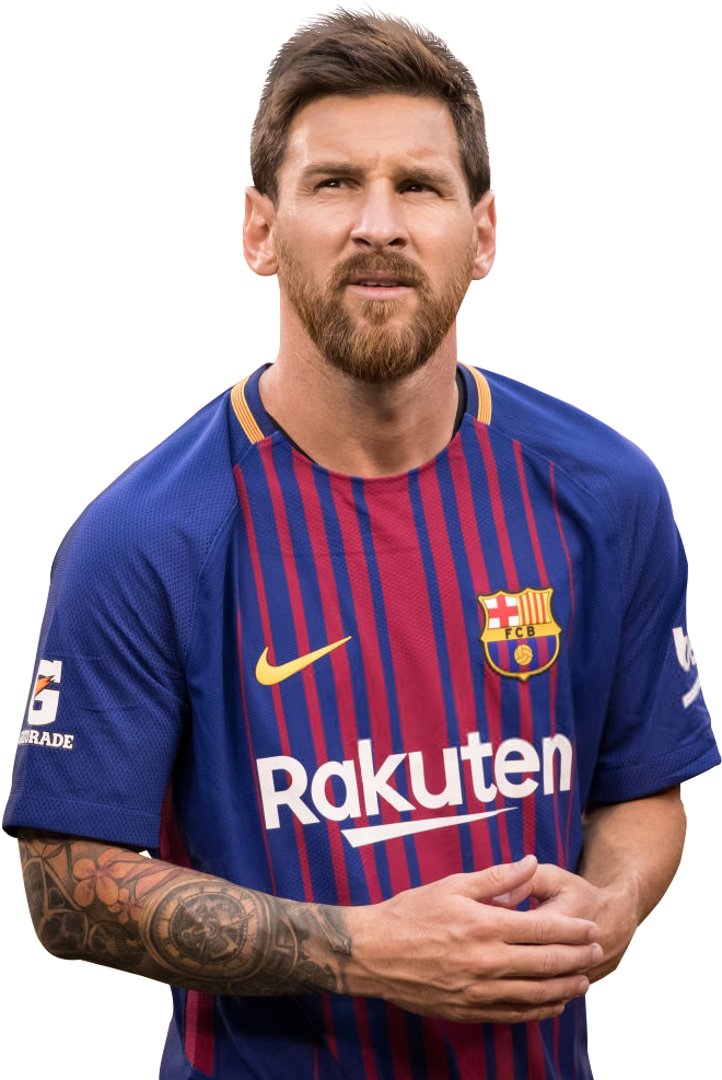 Lionel Messi Barcelona Portret Muurpapier