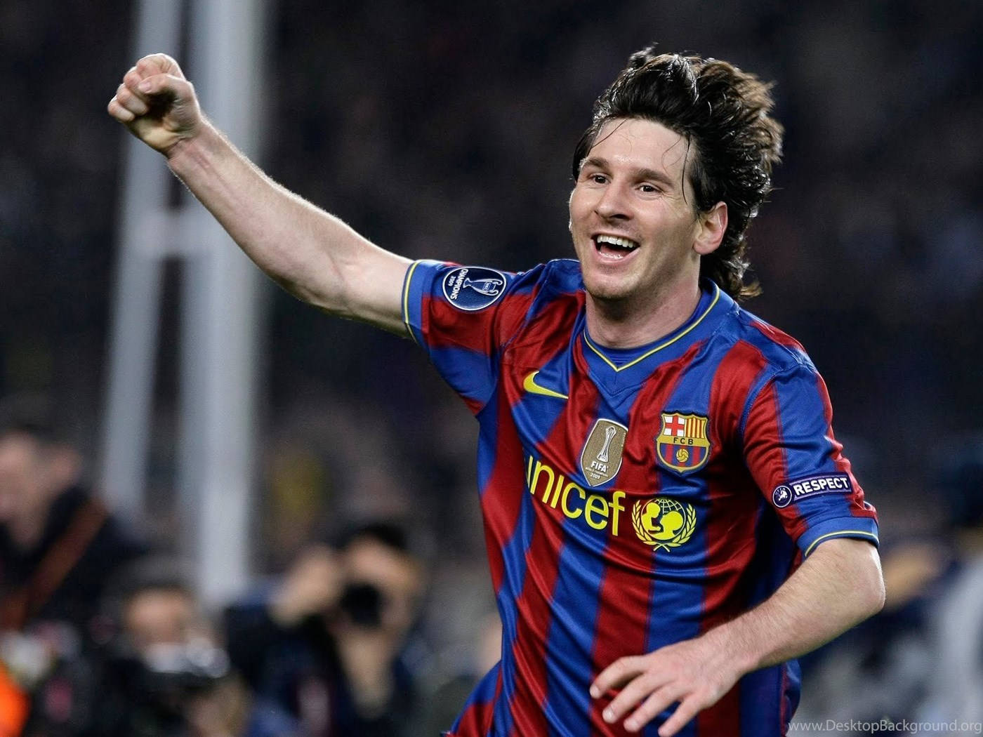Lionel Messi gebruik sy sterrekrag vir UNICEF Muurpapier