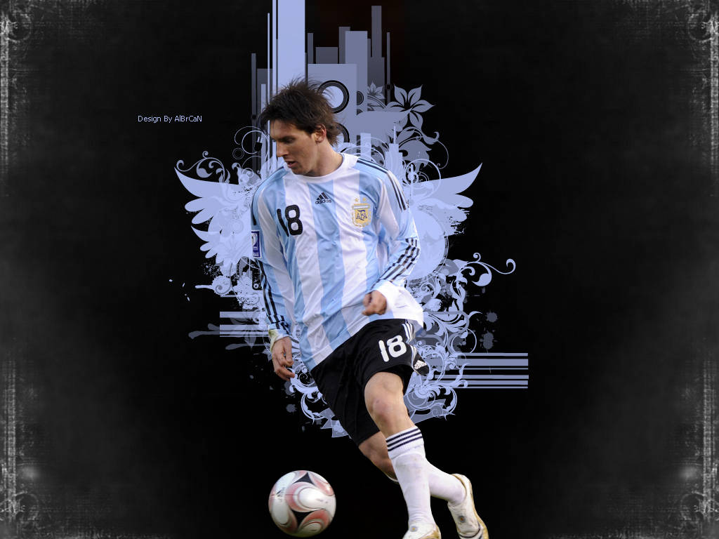 Lionel Messi – 'n Meester van Sokker Muurpapier