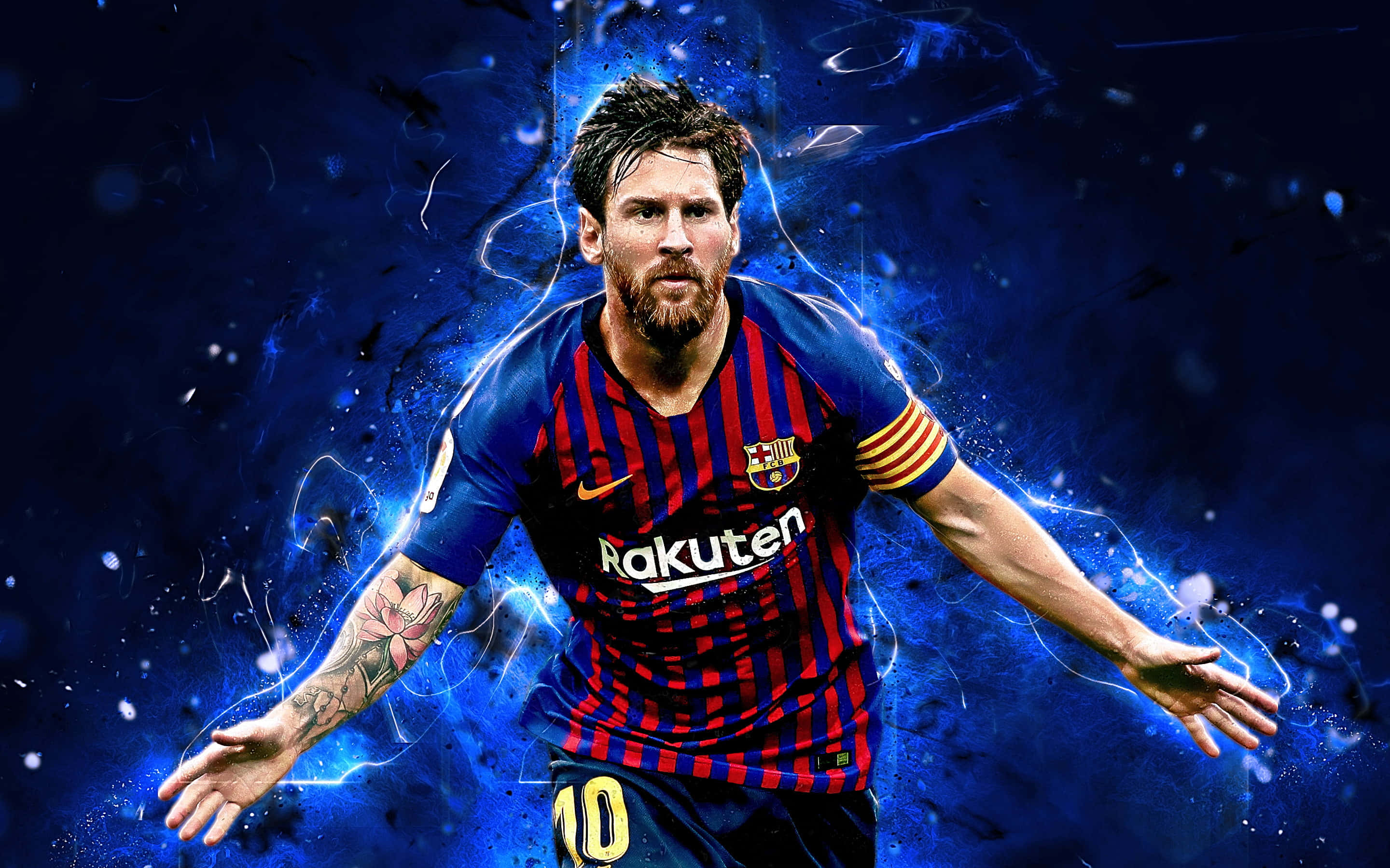 Lionel Messi, 'n Vyfmalige Ballon d'Or-wenner Muurpapier