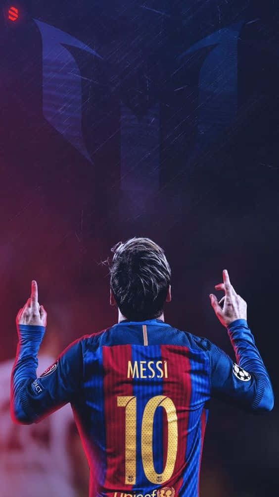Lionel Messi wys sy nuwe iPhone Muurpapier