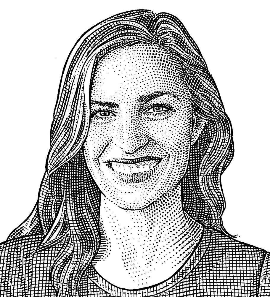 Lisa Brennan Jobs Pen-en-inkt-estetiek Muurpapier